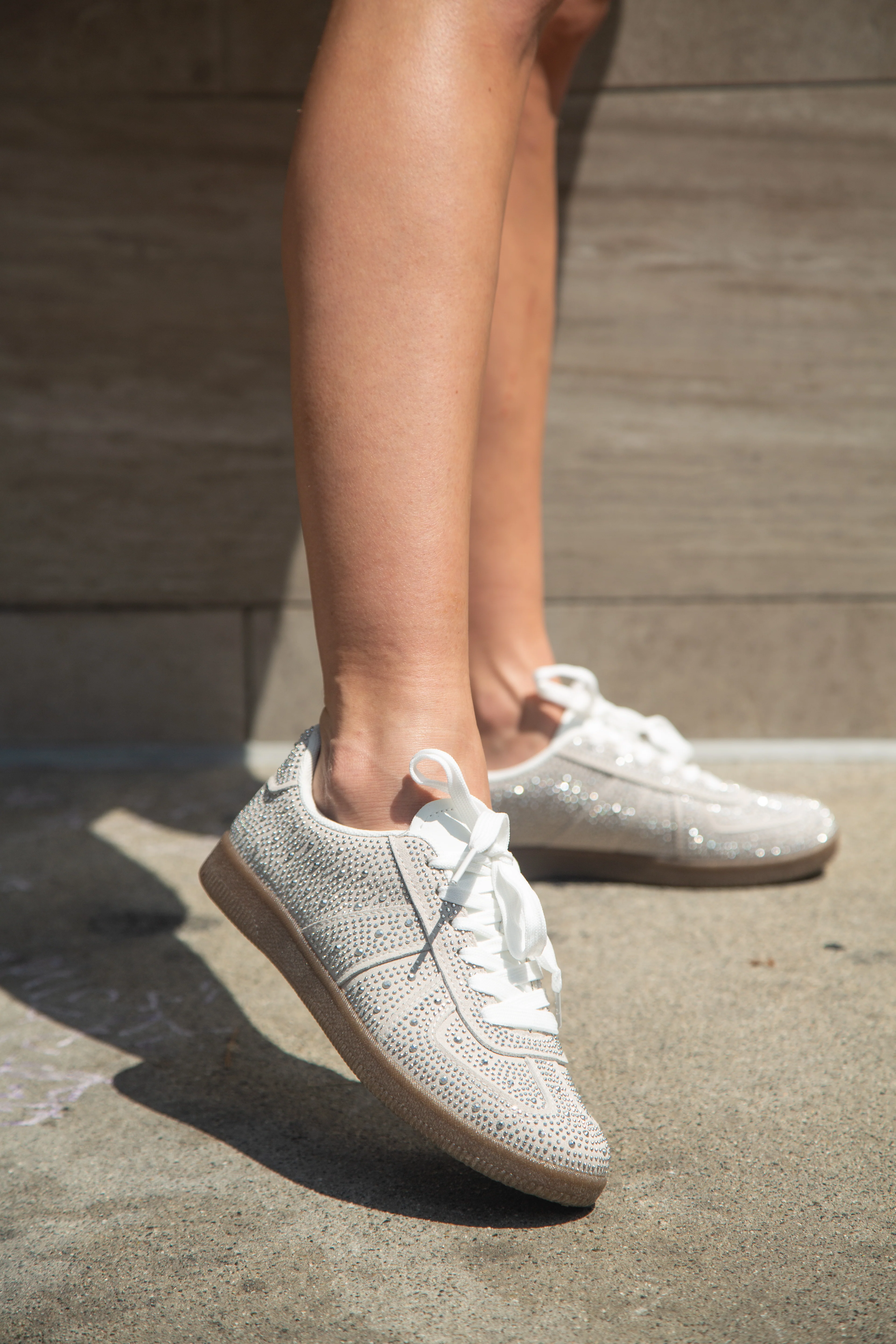 BRYAR-SILVER RHINESTONE SNEAKER - Image 6