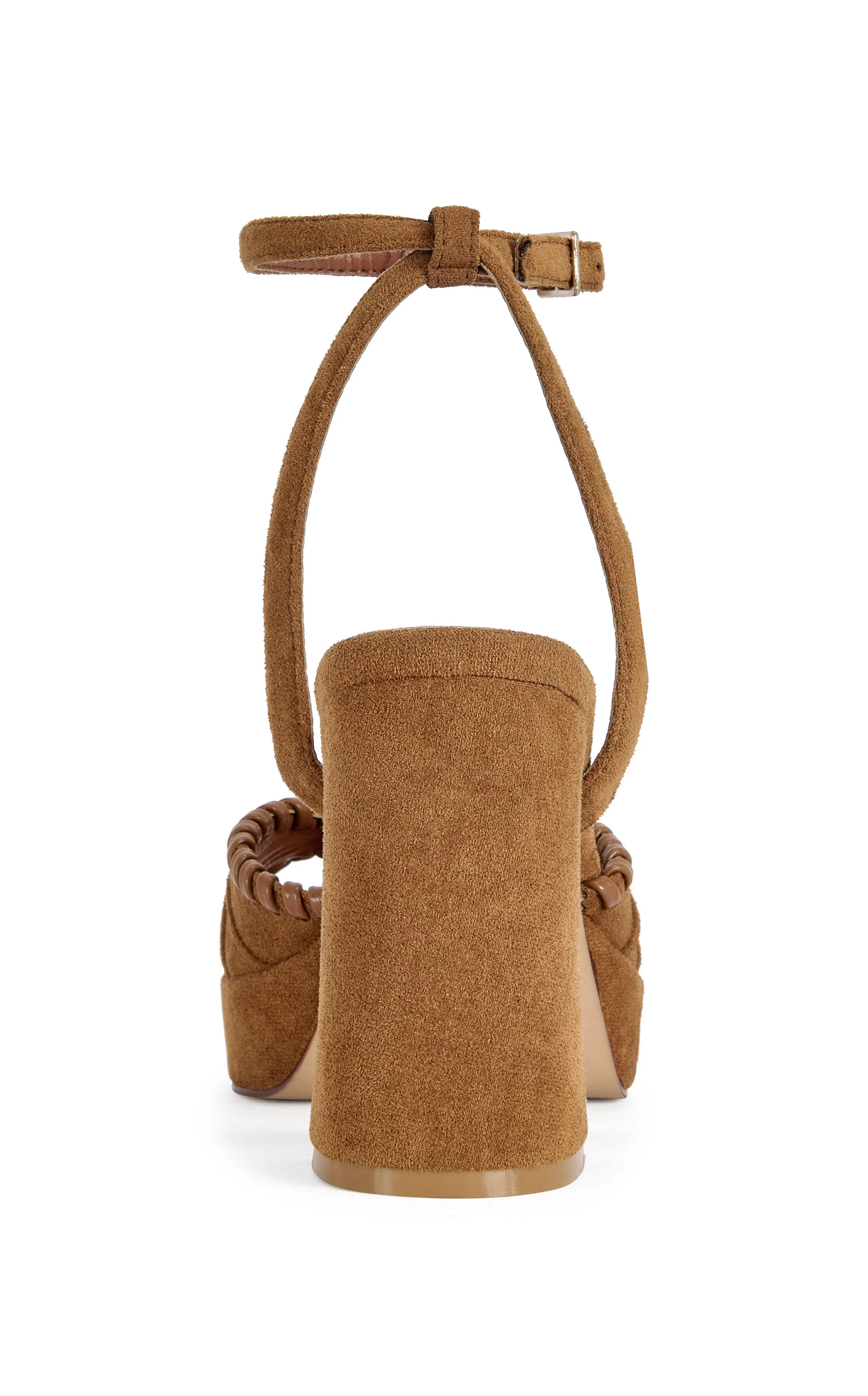 CAEL-BROWN BLOCK SANDAL - Image 3