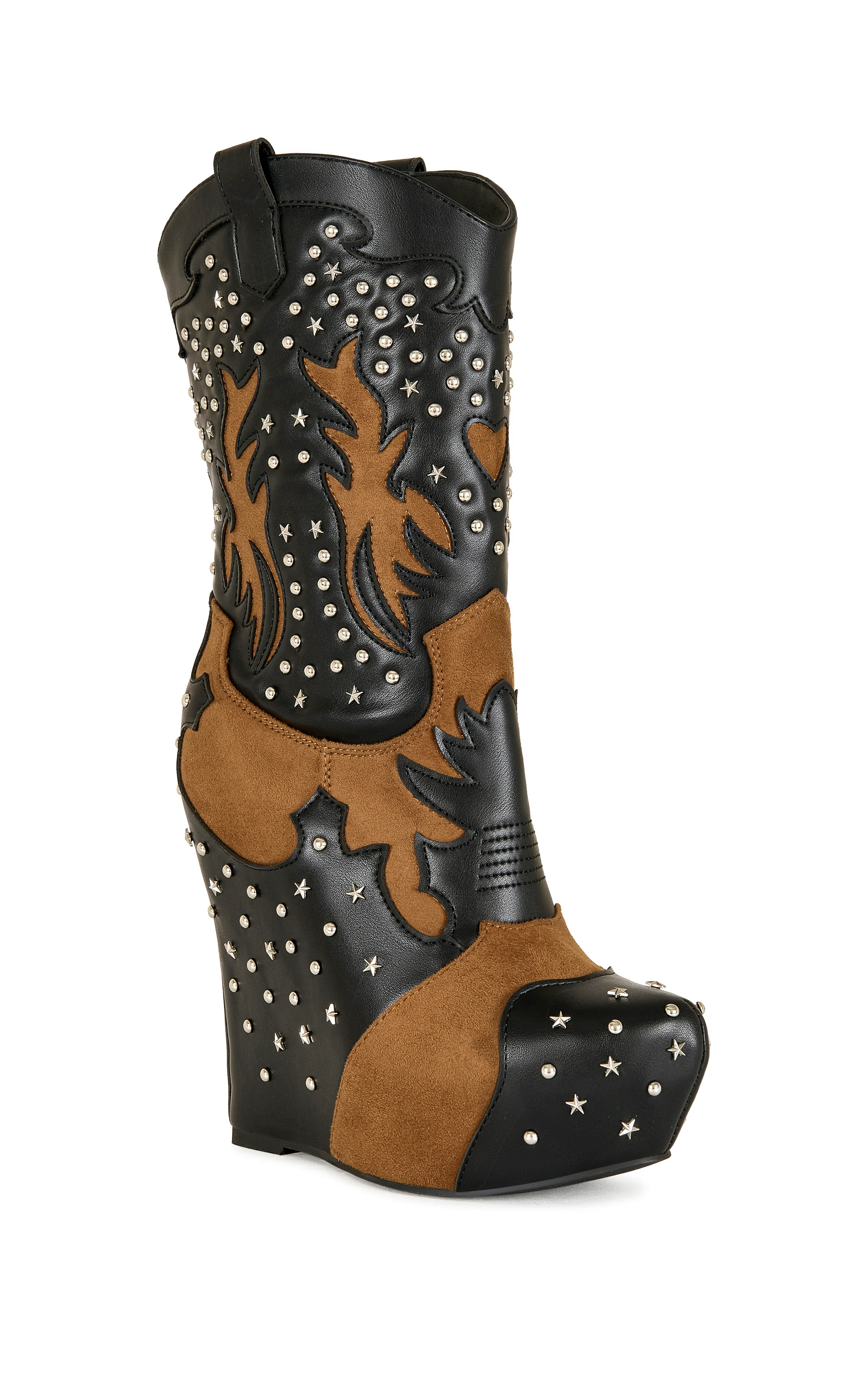 CALLIA-BLACKMULTI WEDGE BOOTIE - Image 2