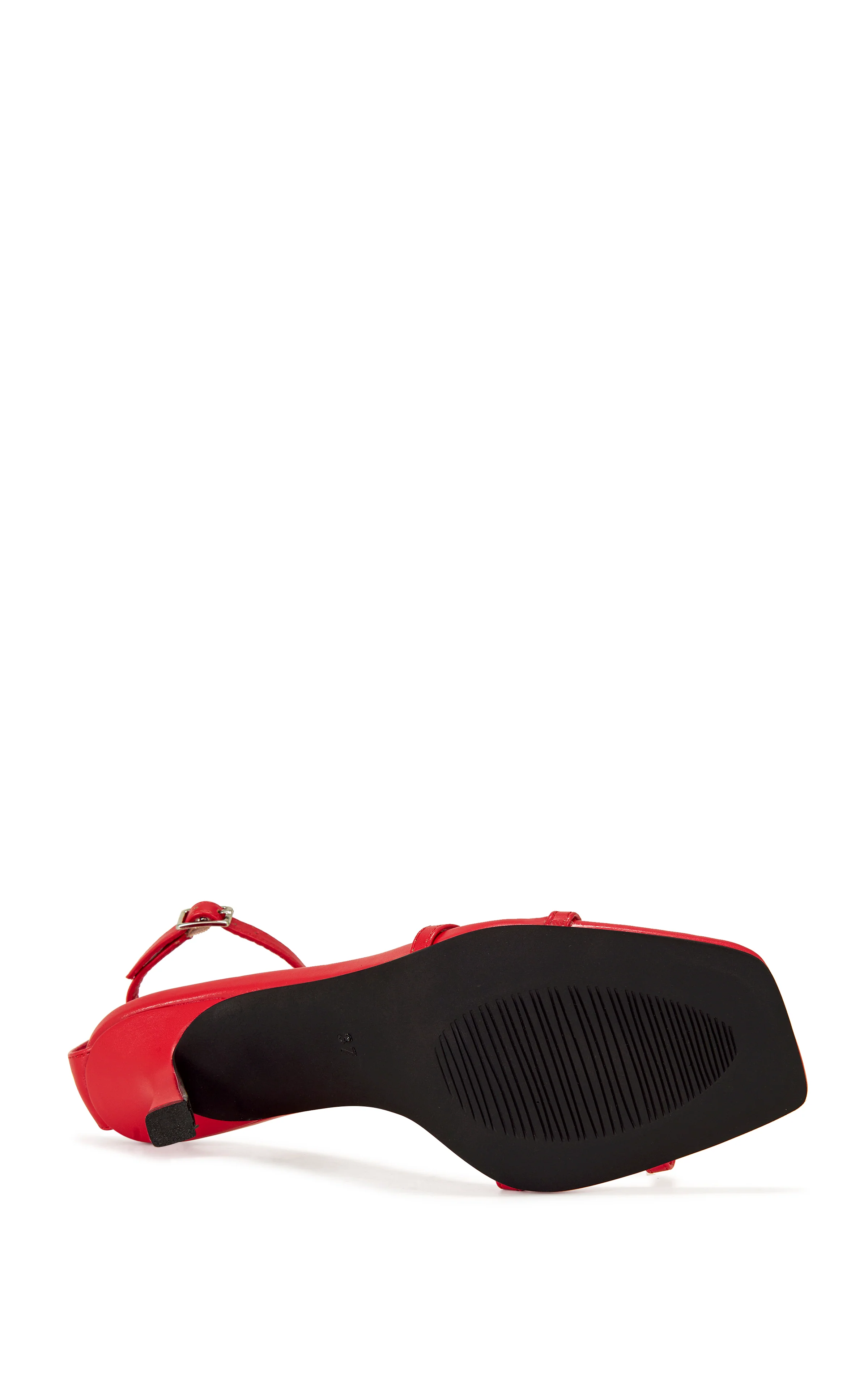 CALSITE-RED STILETTO SANDAL - Image 4