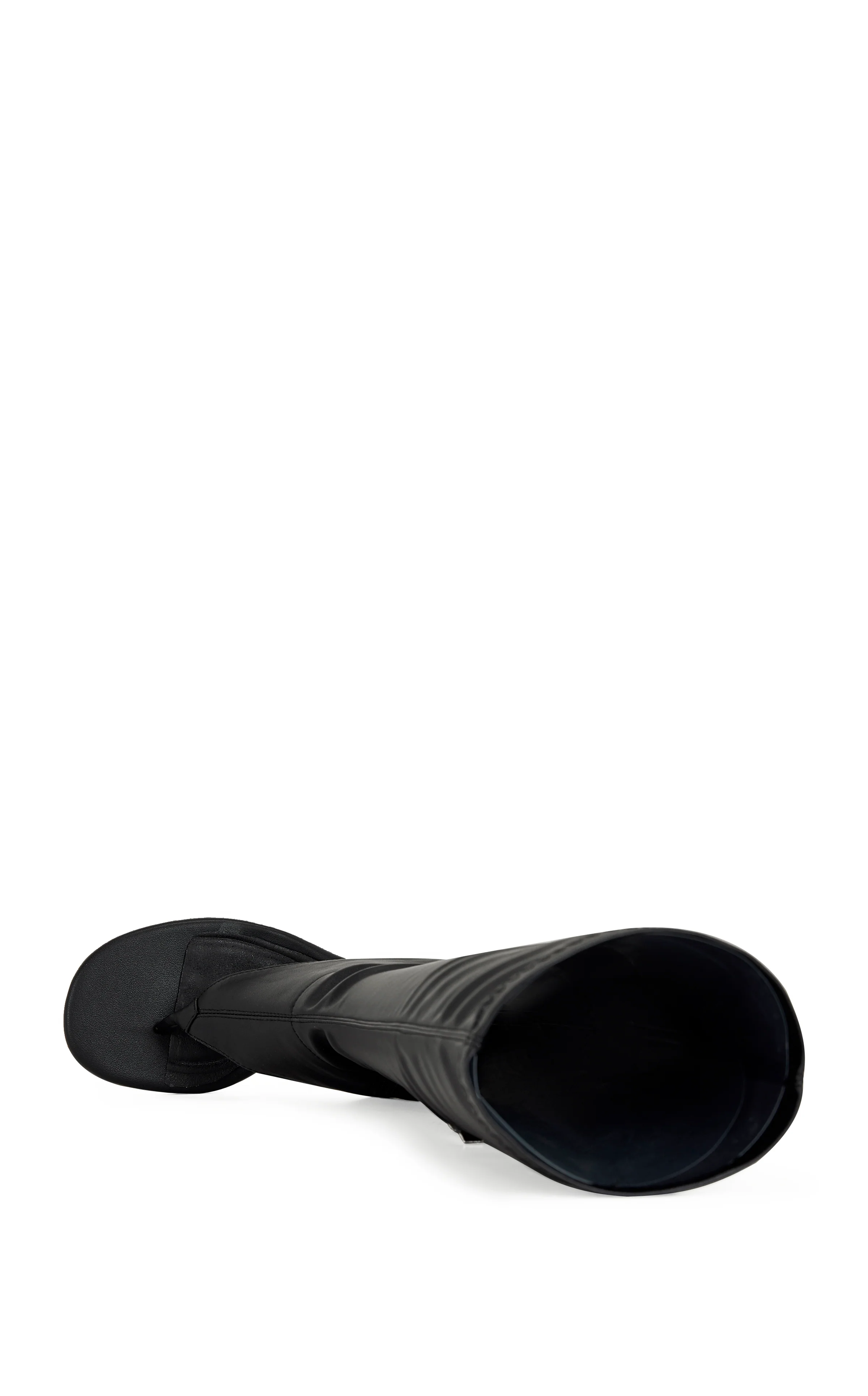 CECILE-BLACK STILETTO SANDAL BOOT - Image 4