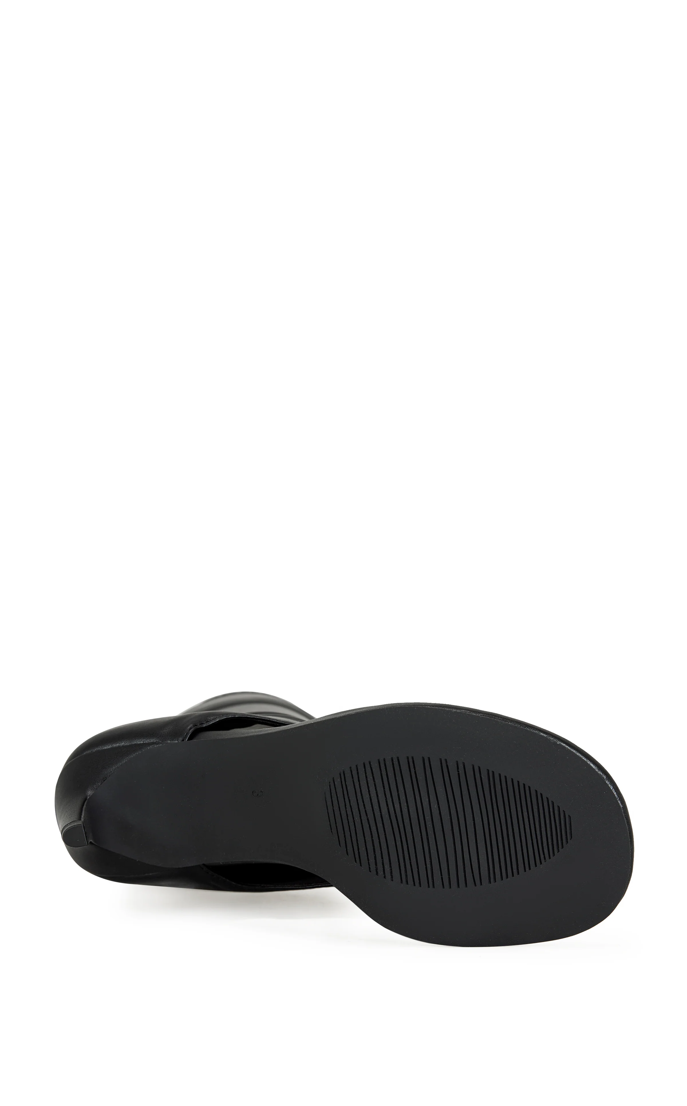 CECILE-BLACK STILETTO SANDAL BOOT - Image 5