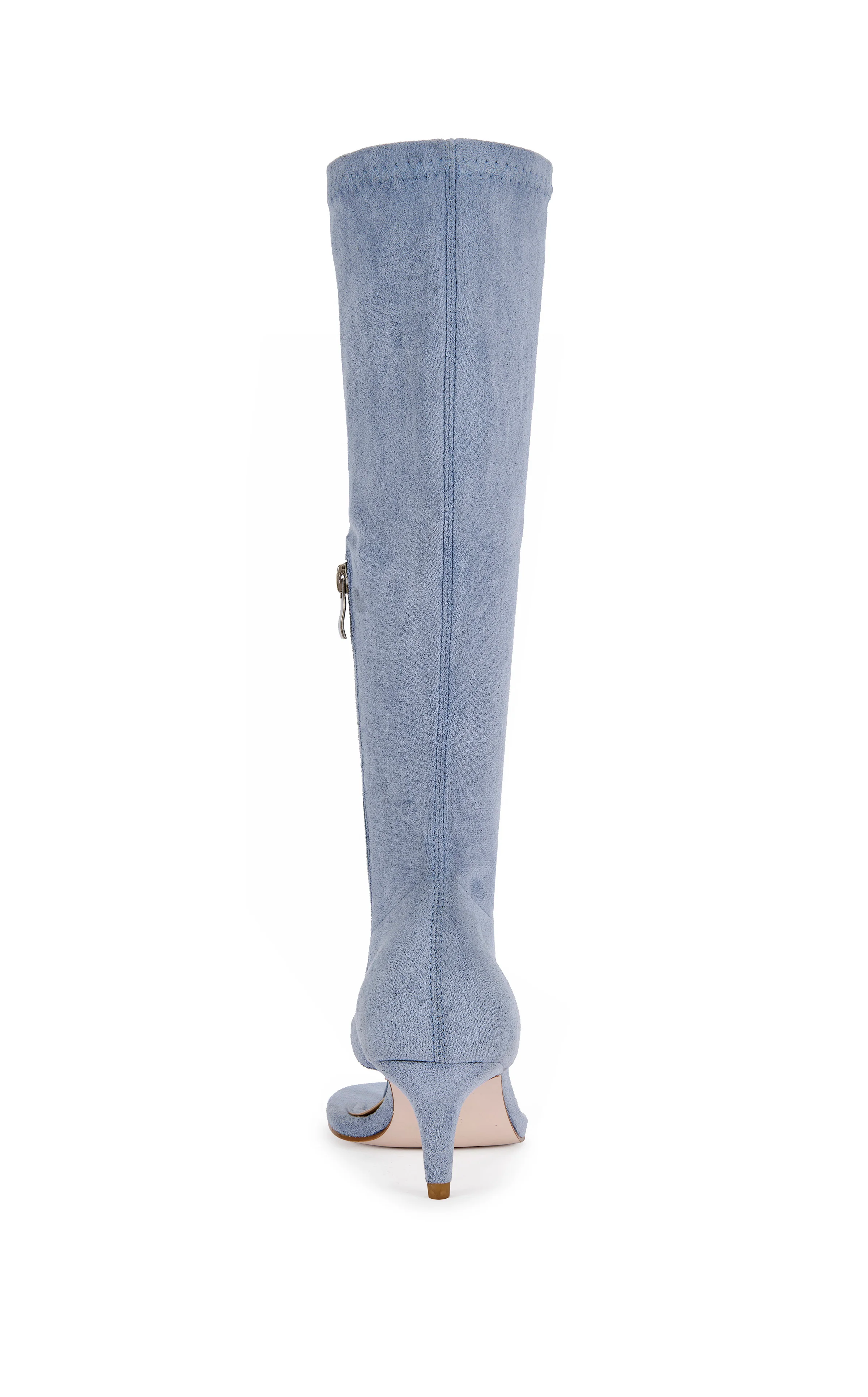 CECILE-LTBLUE STILETTO SANDAL BOOT - Image 4