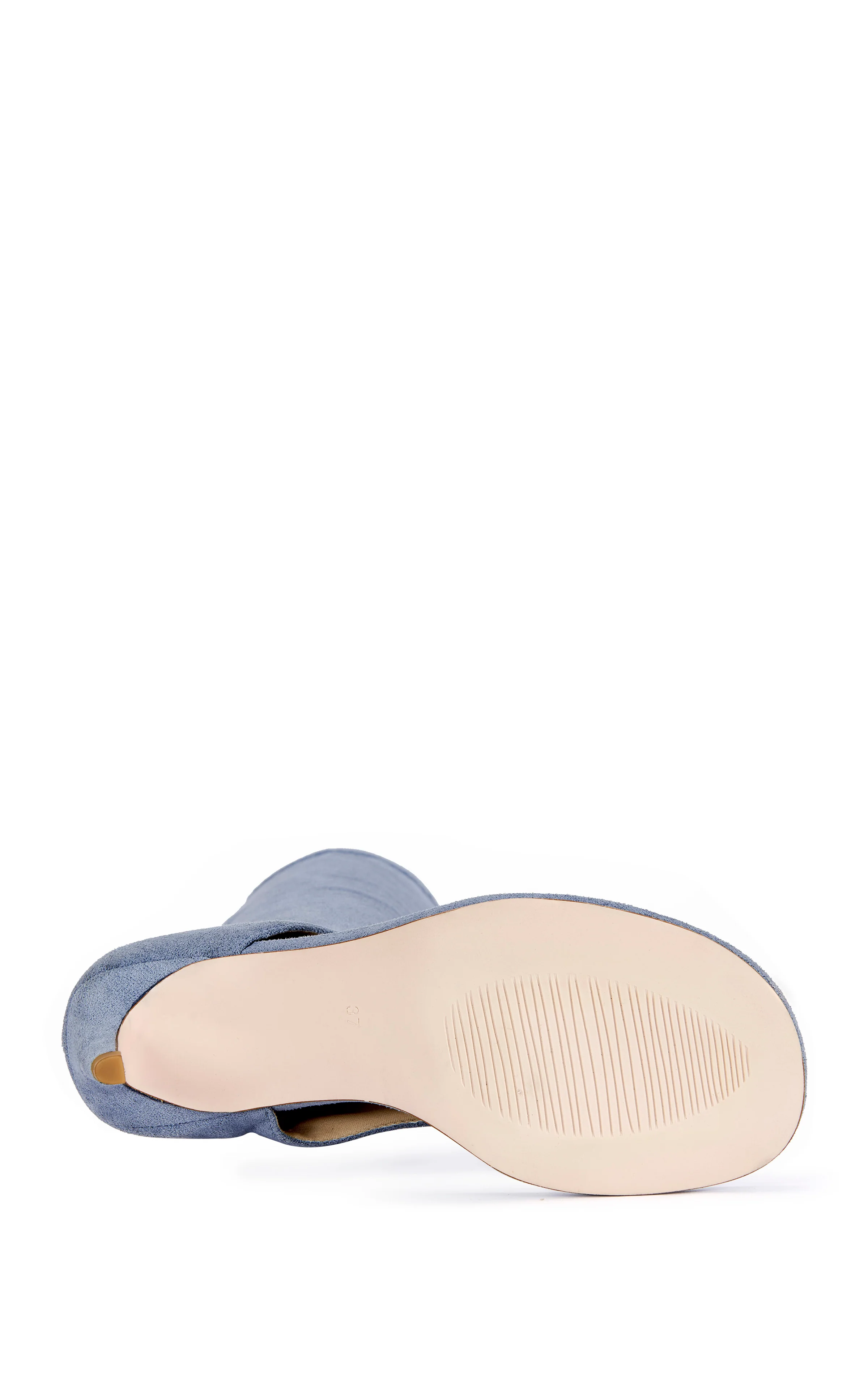 CECILE-LTBLUE STILETTO SANDAL BOOT - Image 6