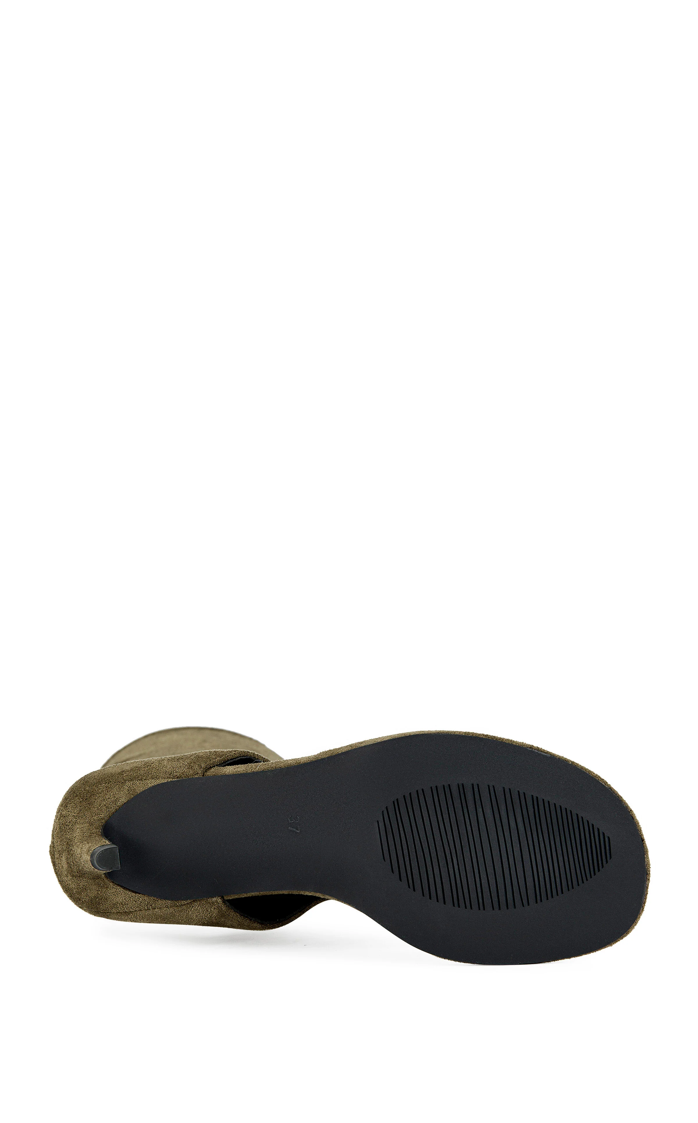 CECILE-OLIVE STILETTO SANDAL BOOT - Image 6