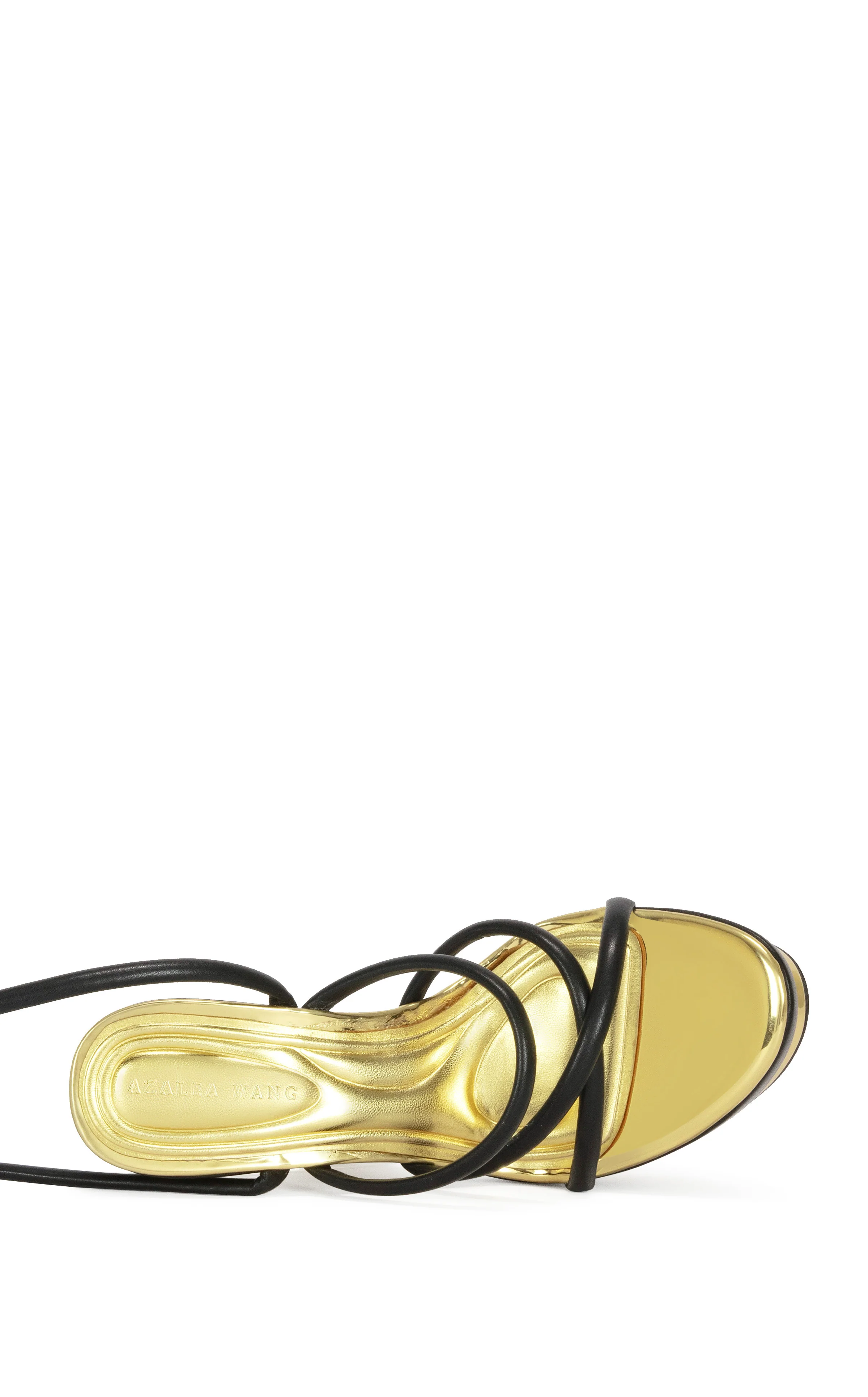 CELINEA-BLACK ANGULAR PLATFORM SANDAL - Image 4