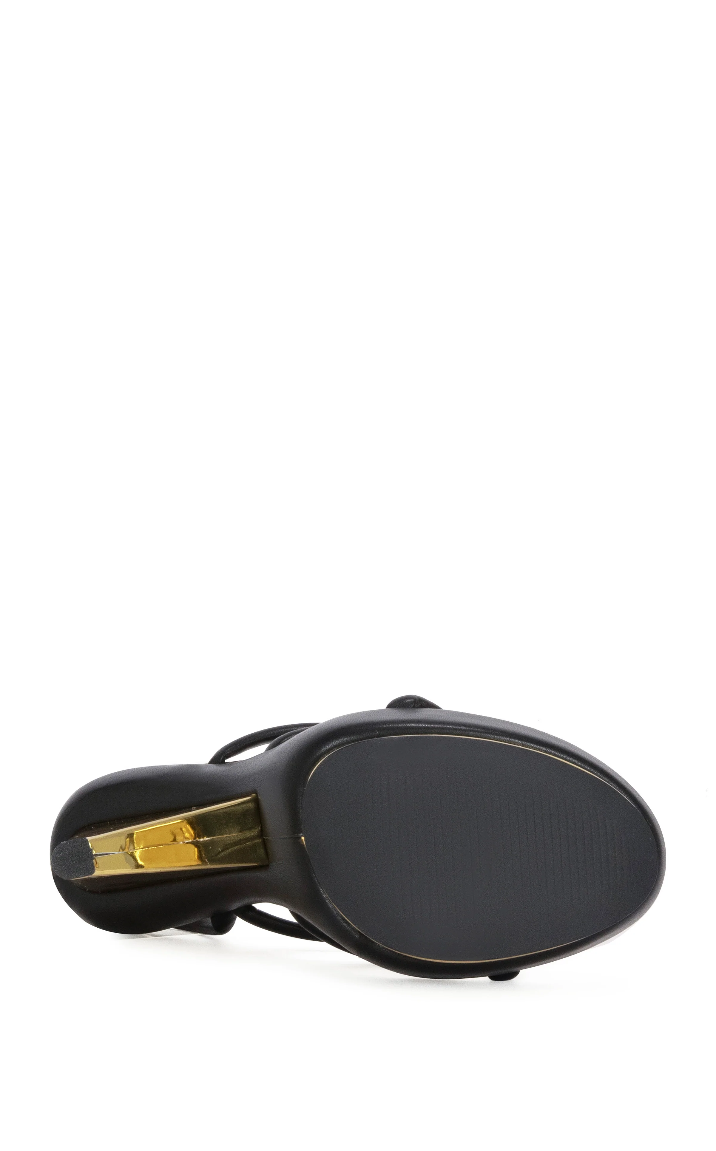 CELINEA-BLACK ANGULAR PLATFORM SANDAL - Image 5