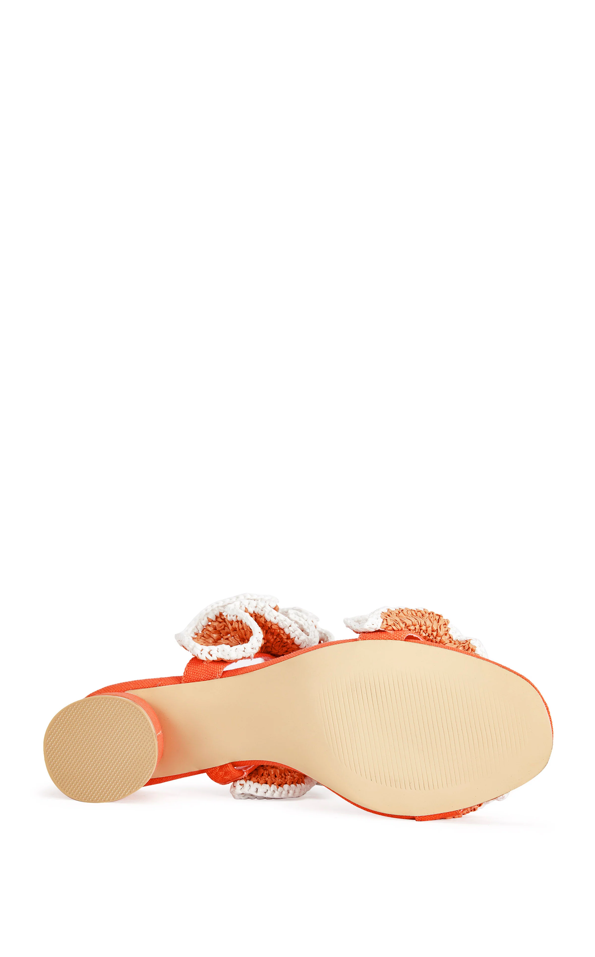 CHAHNA-ORANGE BLOCK SANDAL - Image 3
