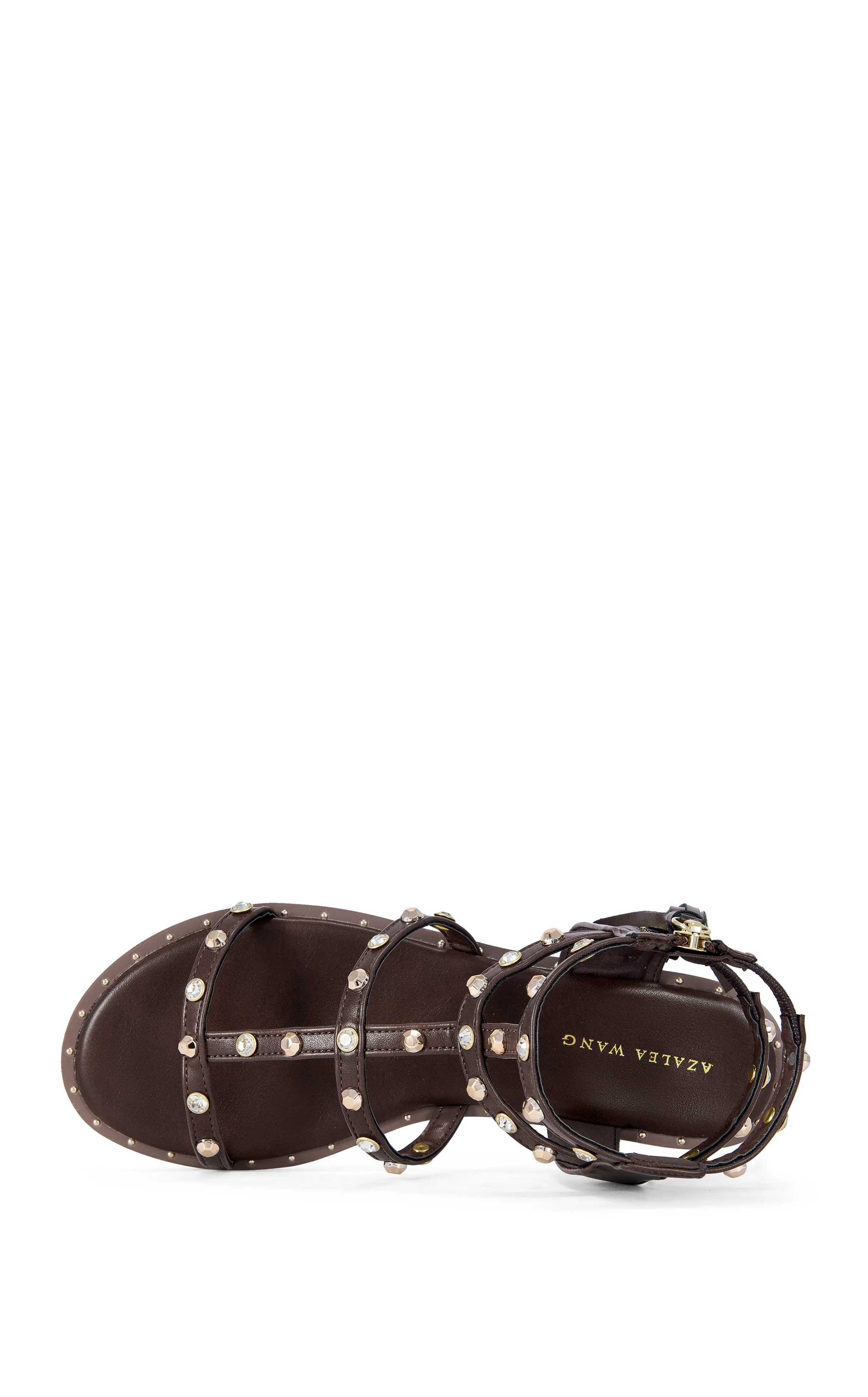 CHALICE-CHOCOLATE GLADIATOR FLAT SANDAL - Image 4