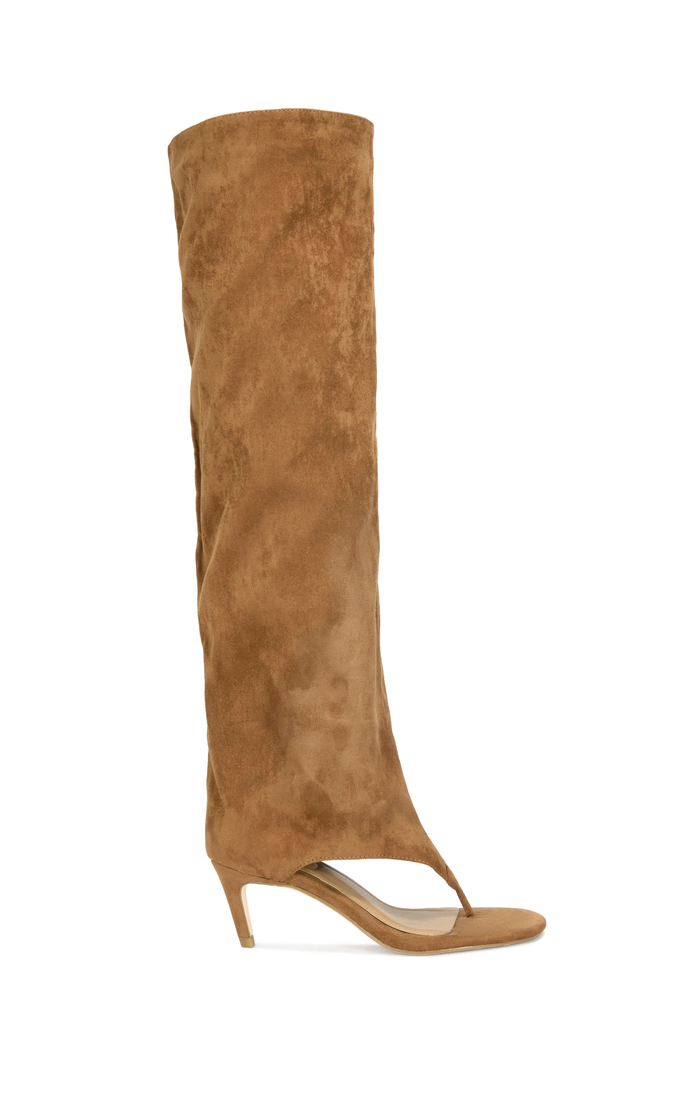 CHANDI-TAN SLOUCHY STILETTO SANDAL BOOT