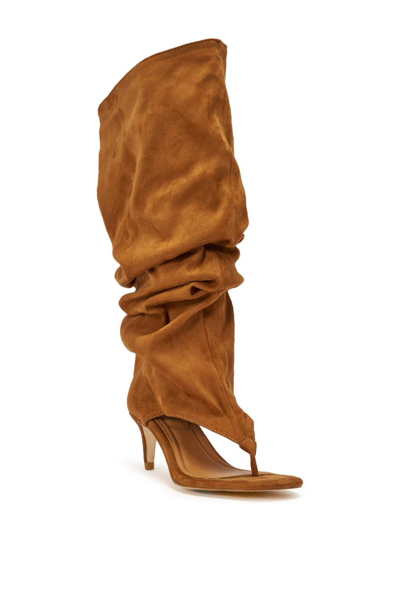 CHANDI-TAN SLOUCHY STILETTO SANDAL BOOT - Image 2