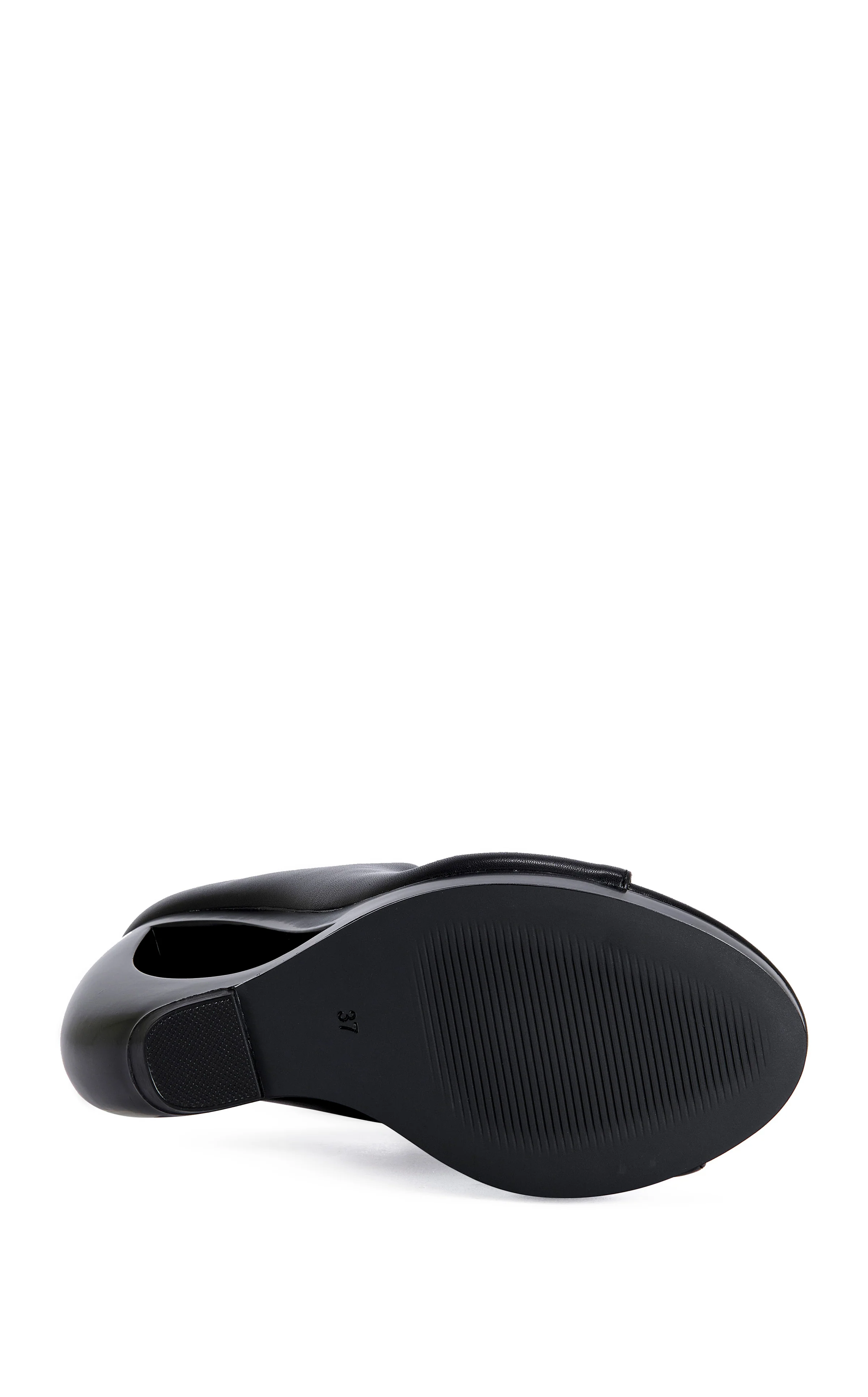 CIRCOS-BLACK WEDGE SANDAL BOOTIE - Image 5