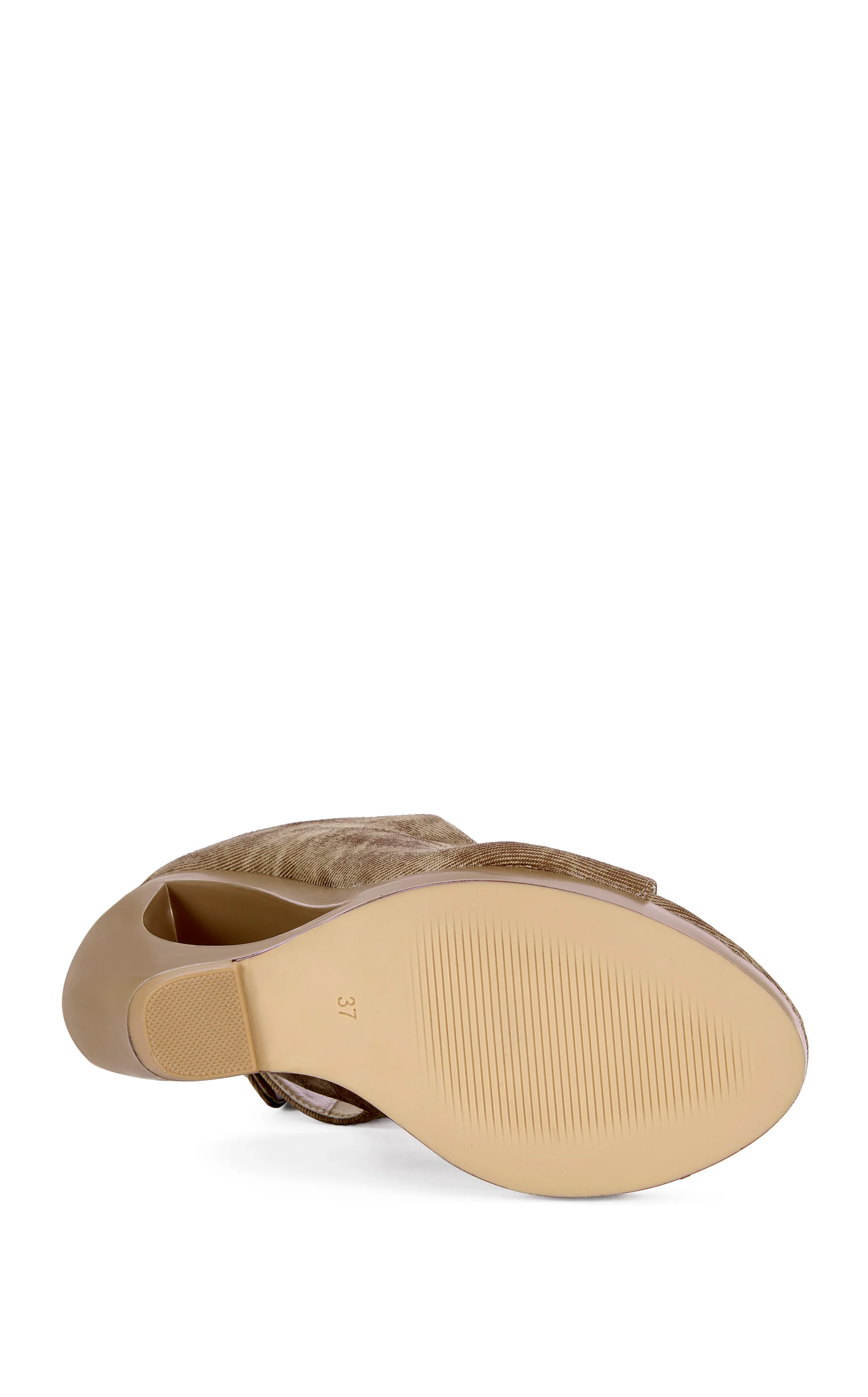 CIRCOS-BROWN WEDGE SANDAL BOOTIE - Image 6