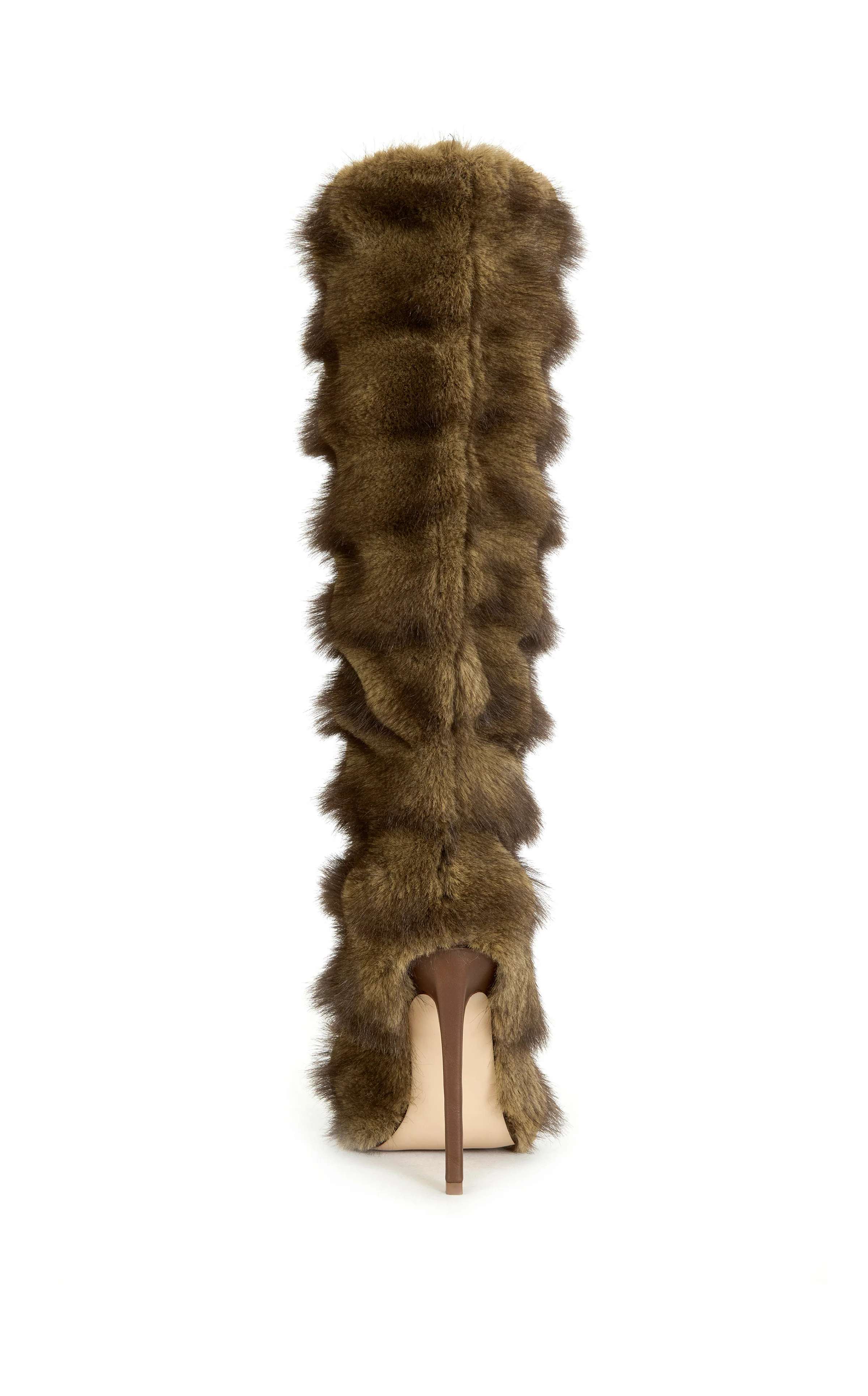 CONRAD-BROWN FAUX FUR STILETTO BOOT - Image 4