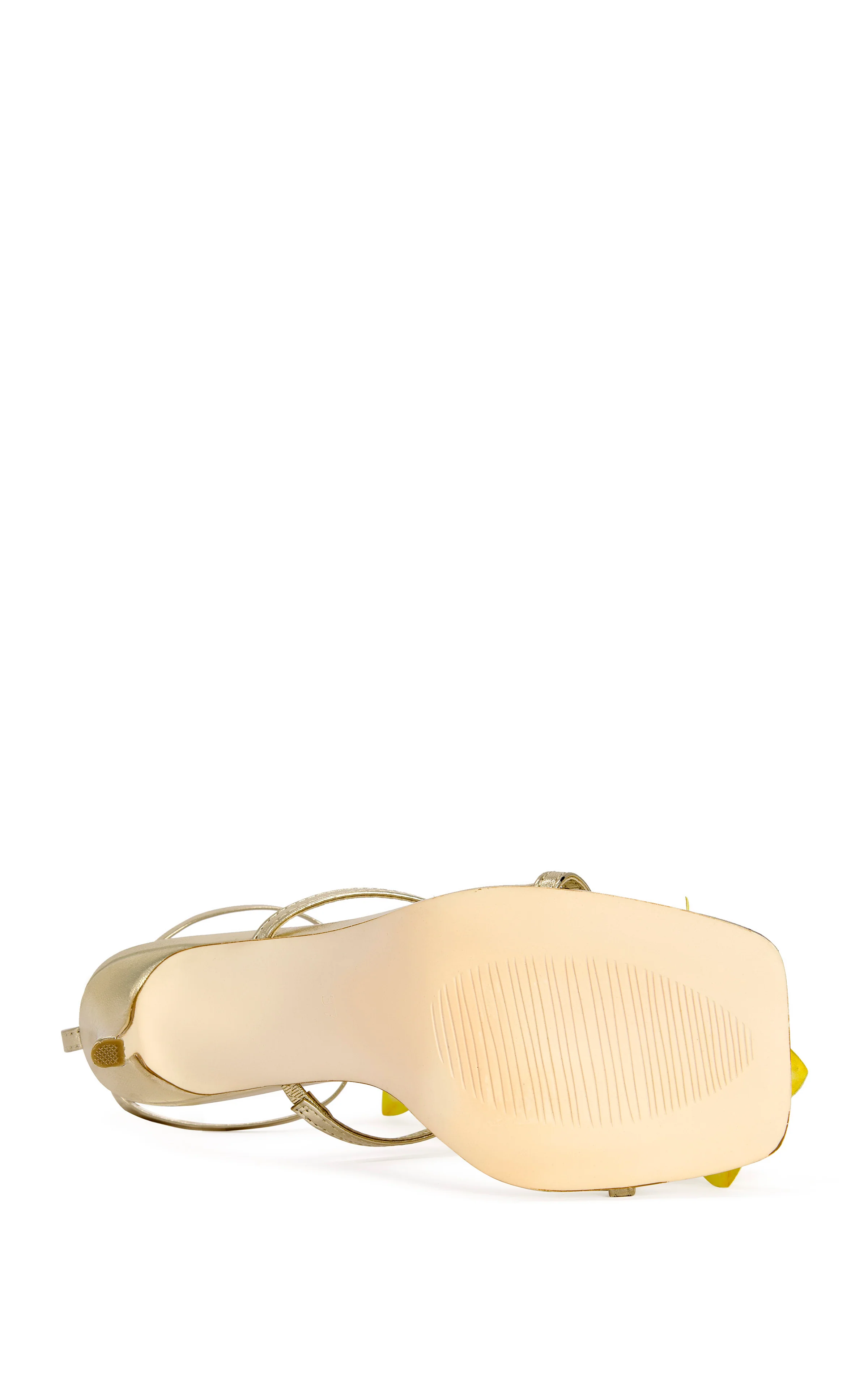 CRESCENDO-GOLD STILETTO SANDAL - Image 5