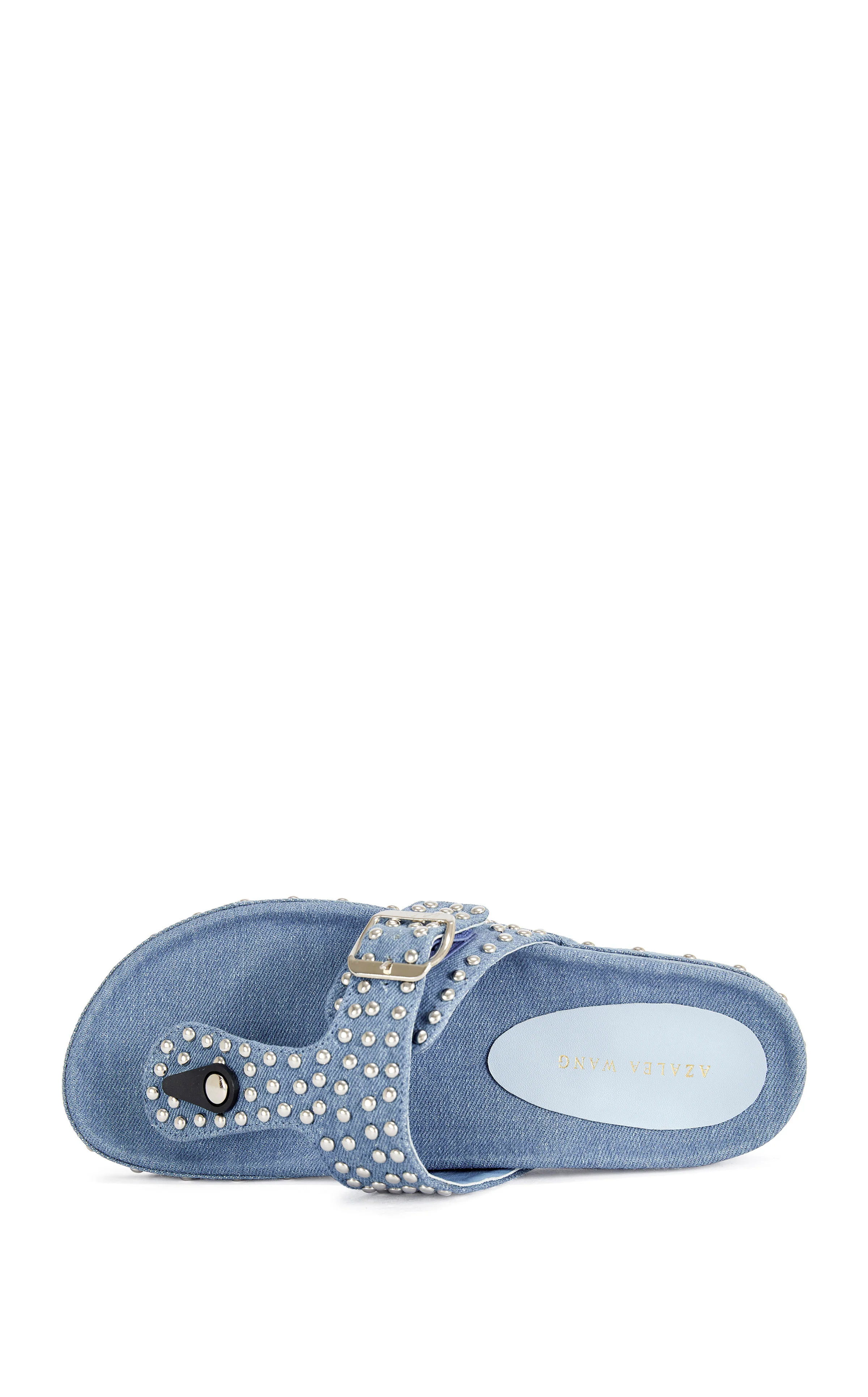 DAISYCHAIN-DENIM STUDDED THONG SANDAL - Image 4