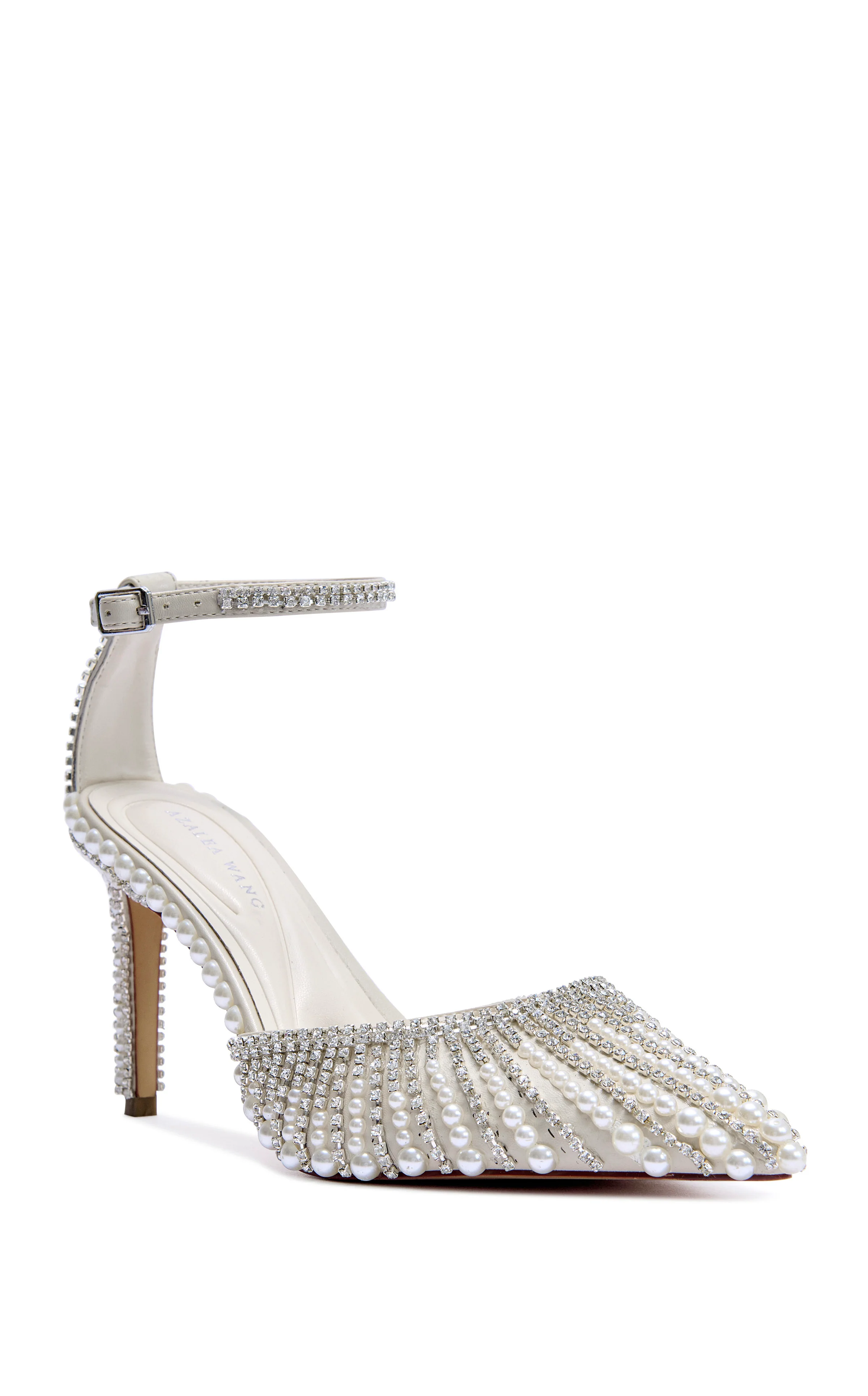 DAVINA-IVORY PEARL STILETTO PUMP - Image 3
