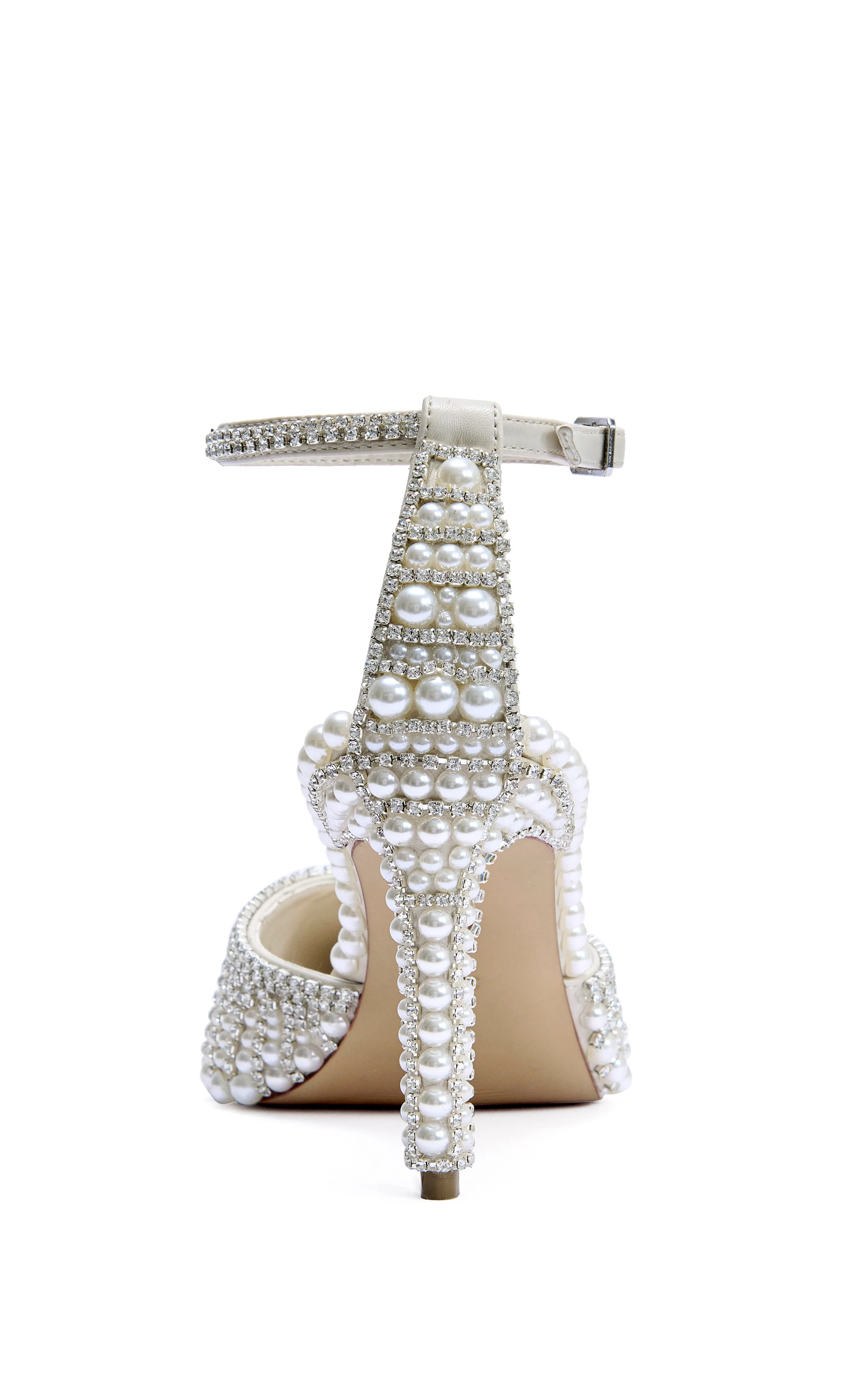 DAVINA-IVORY PEARL STILETTO PUMP - Image 4