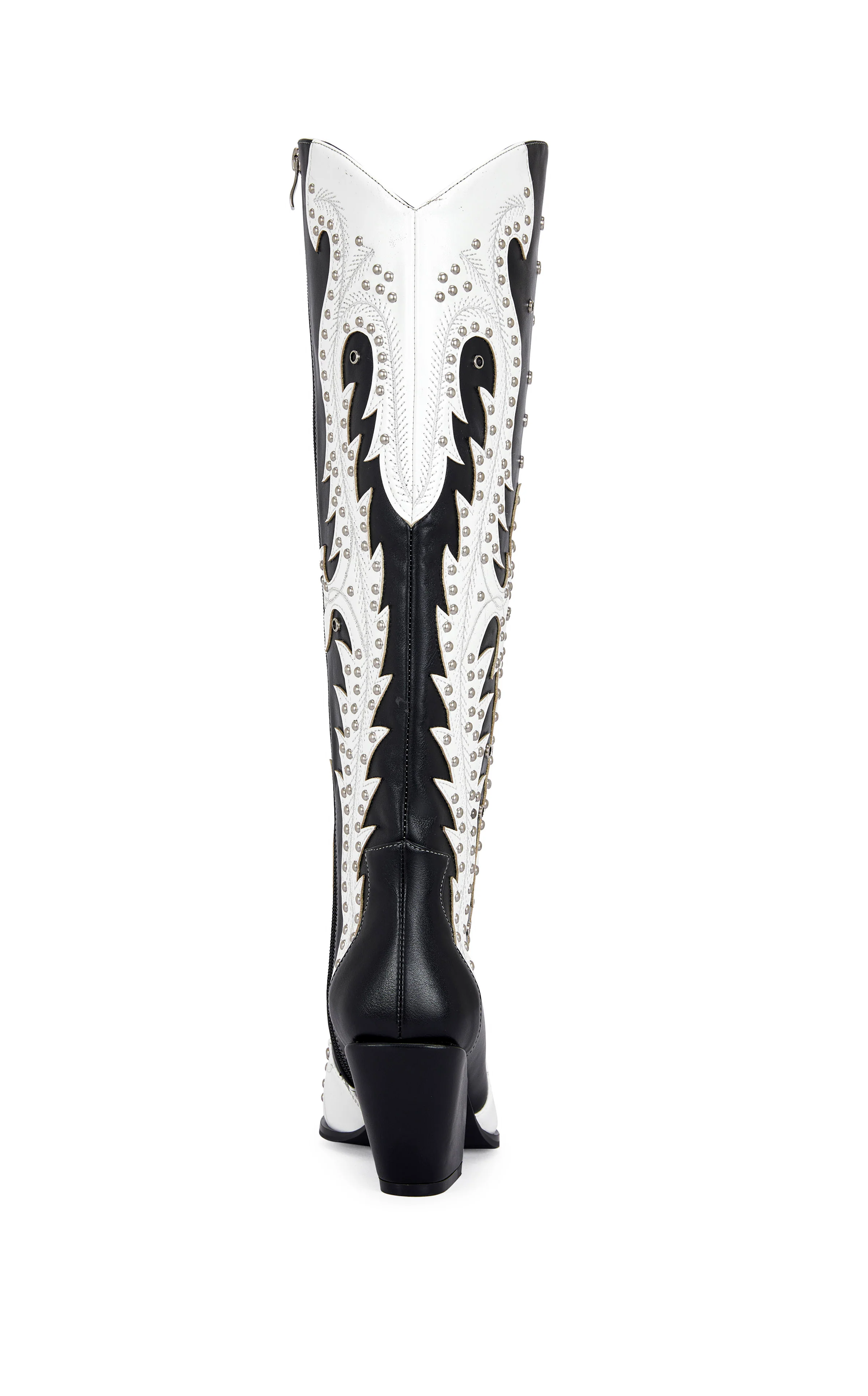 DONOVAN-BLACKWHITE WESTERN BOOT - Image 3