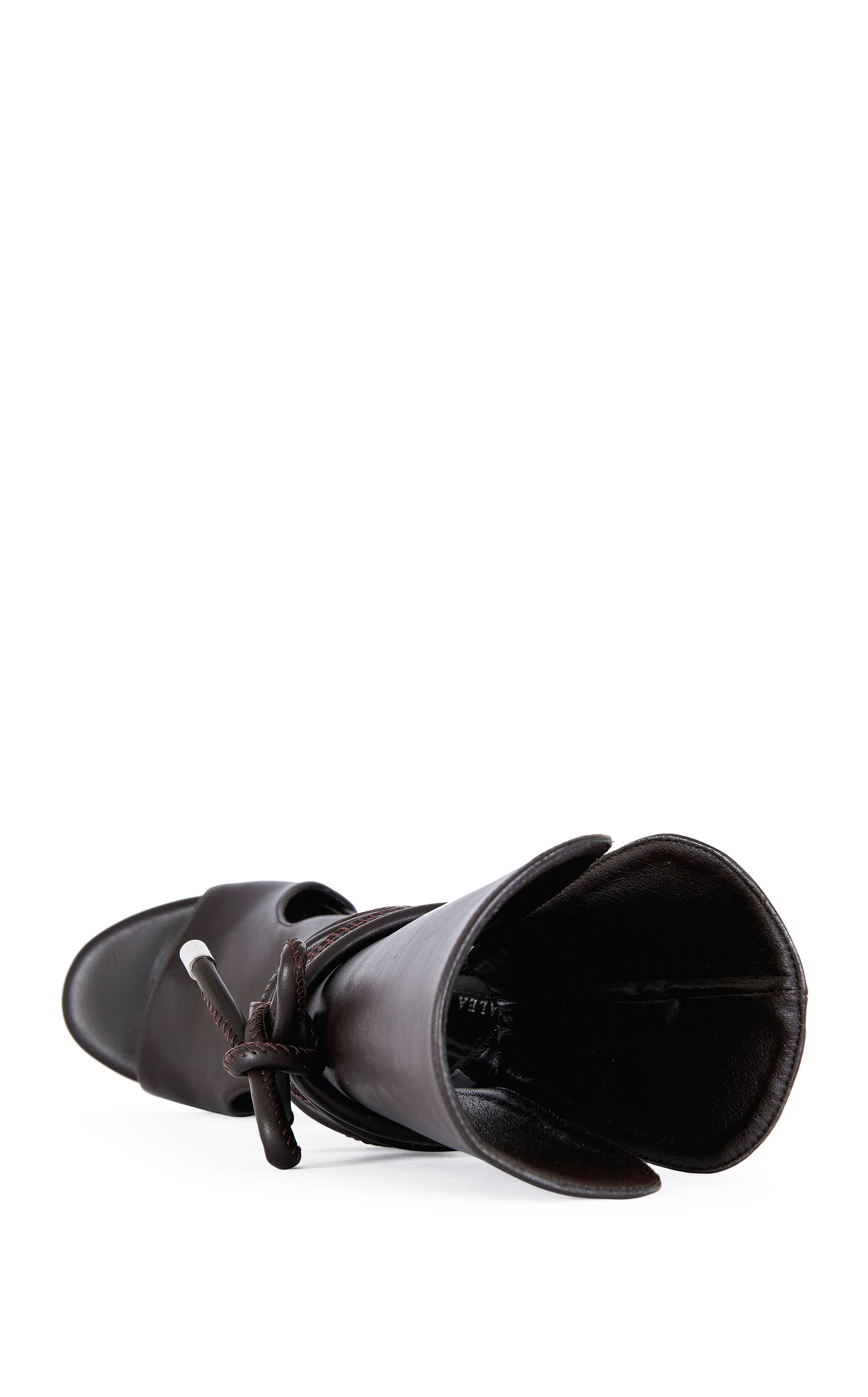 DOUMA-CHOCOLATE WRAP-AROUND WEDGE SANDAL BOOTIE - Image 4