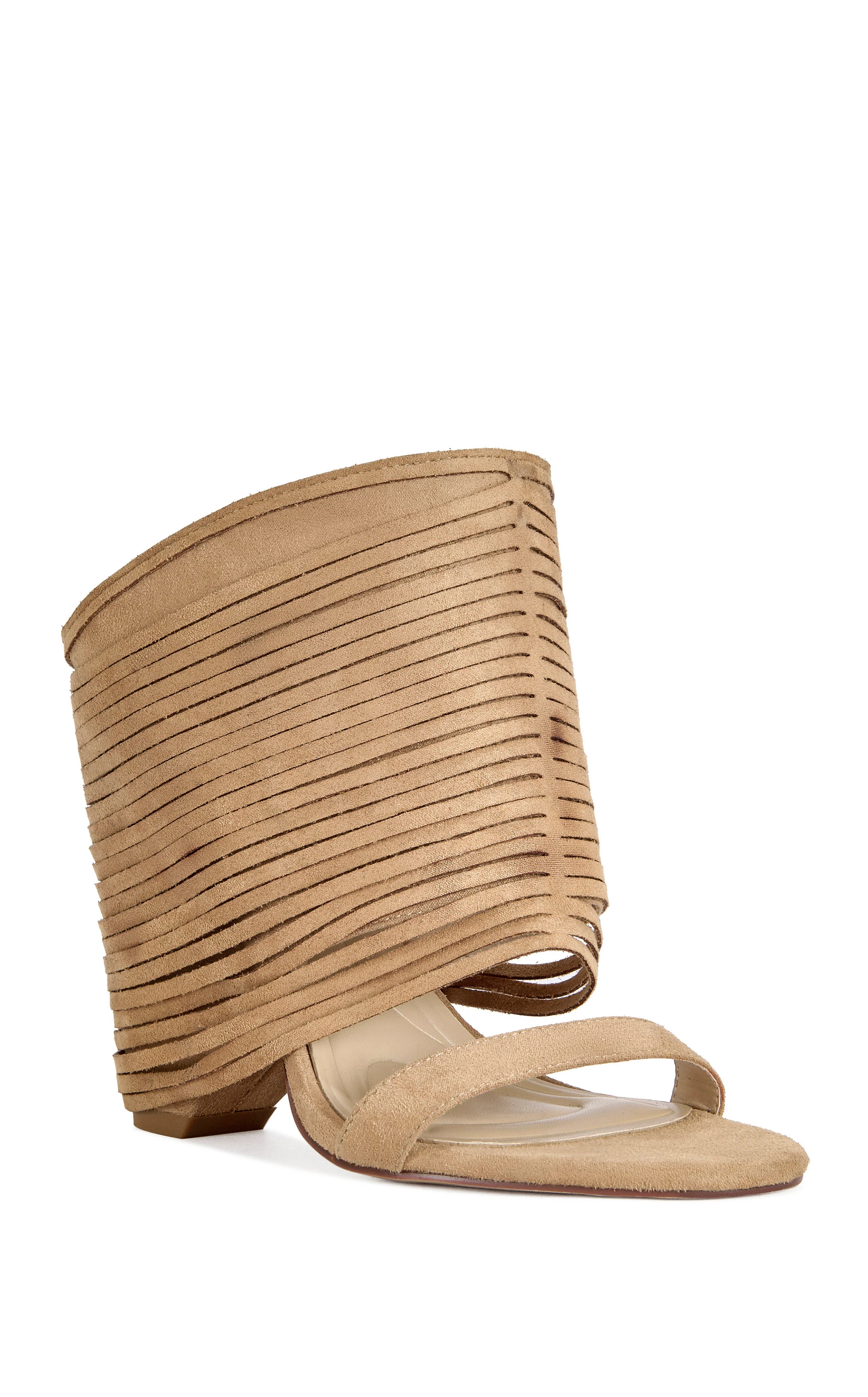 DREIA-CAMEL BLOCK SANDAL - Image 2