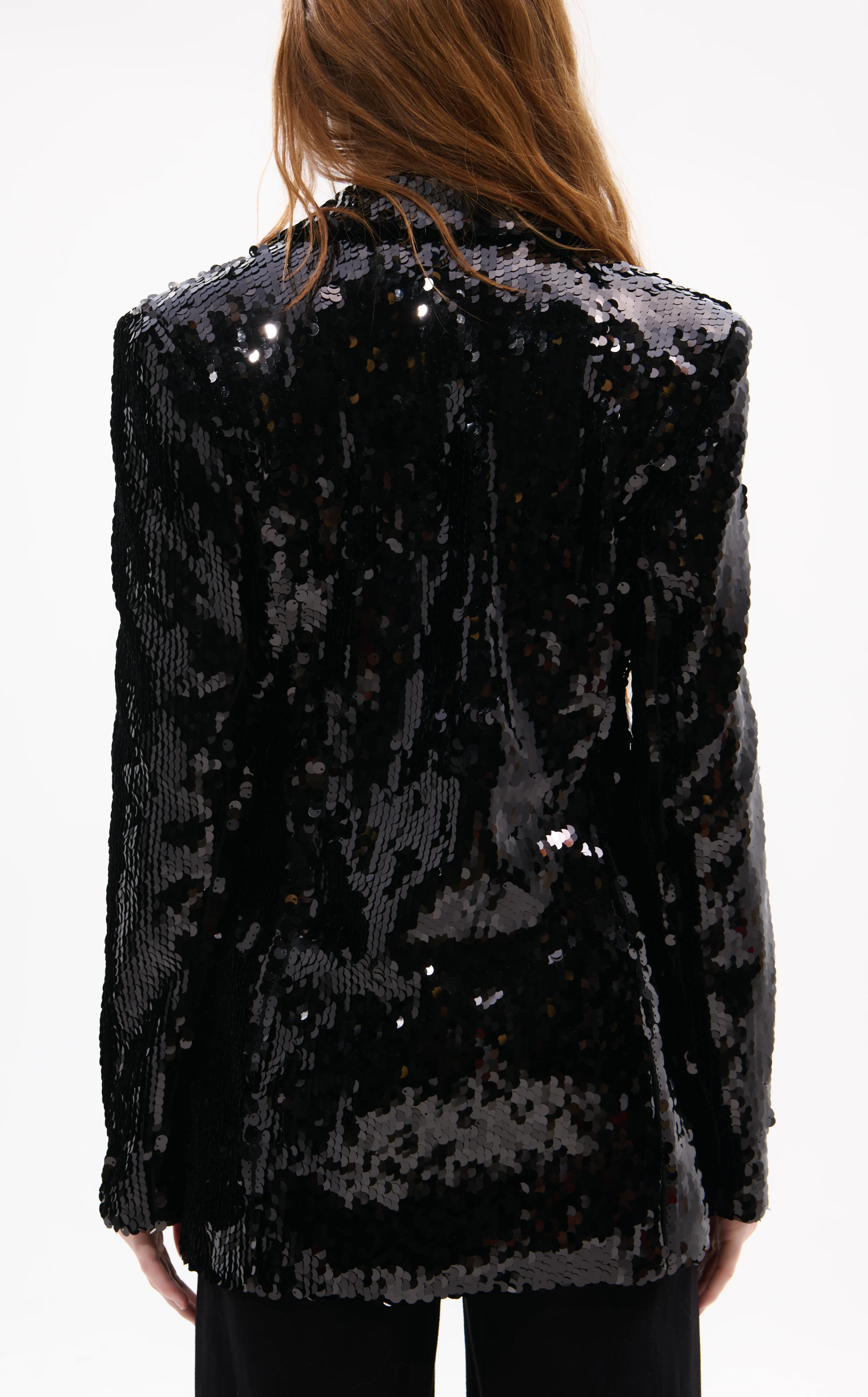 DUBAI-BLACK SEQUIN BLAZER - Image 4