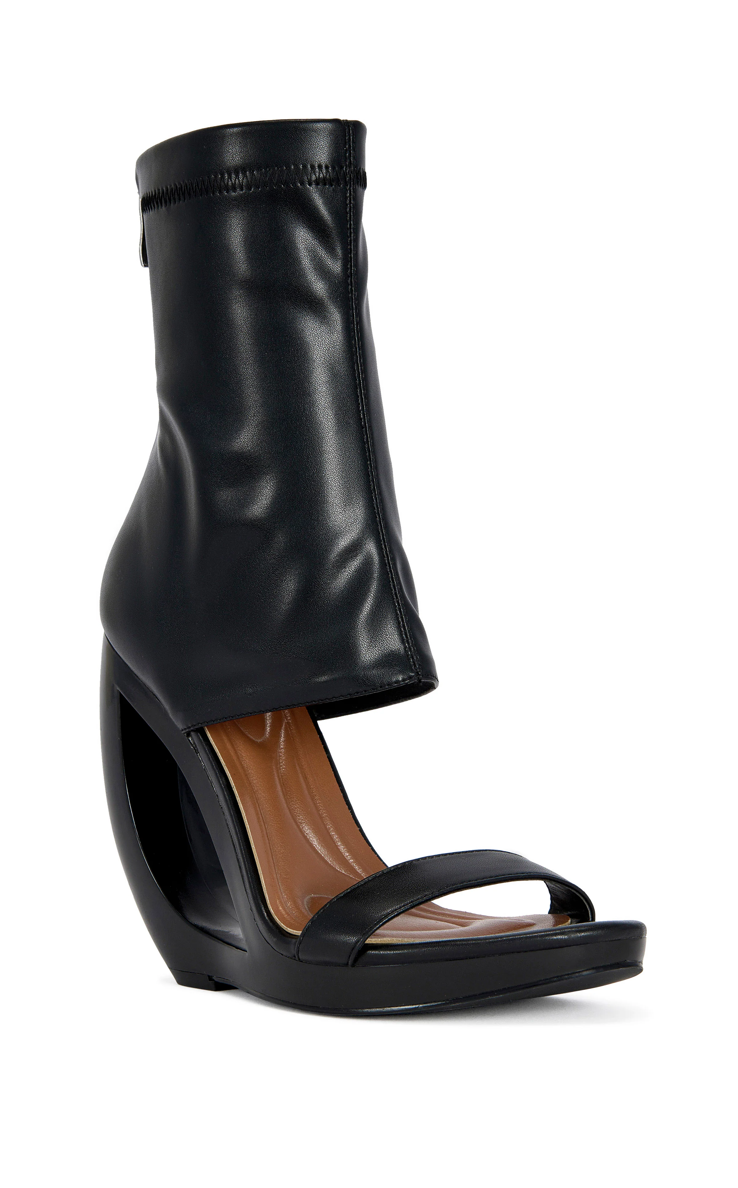 DUMISANI-BLACK WEDGE SANDAL - Image 2