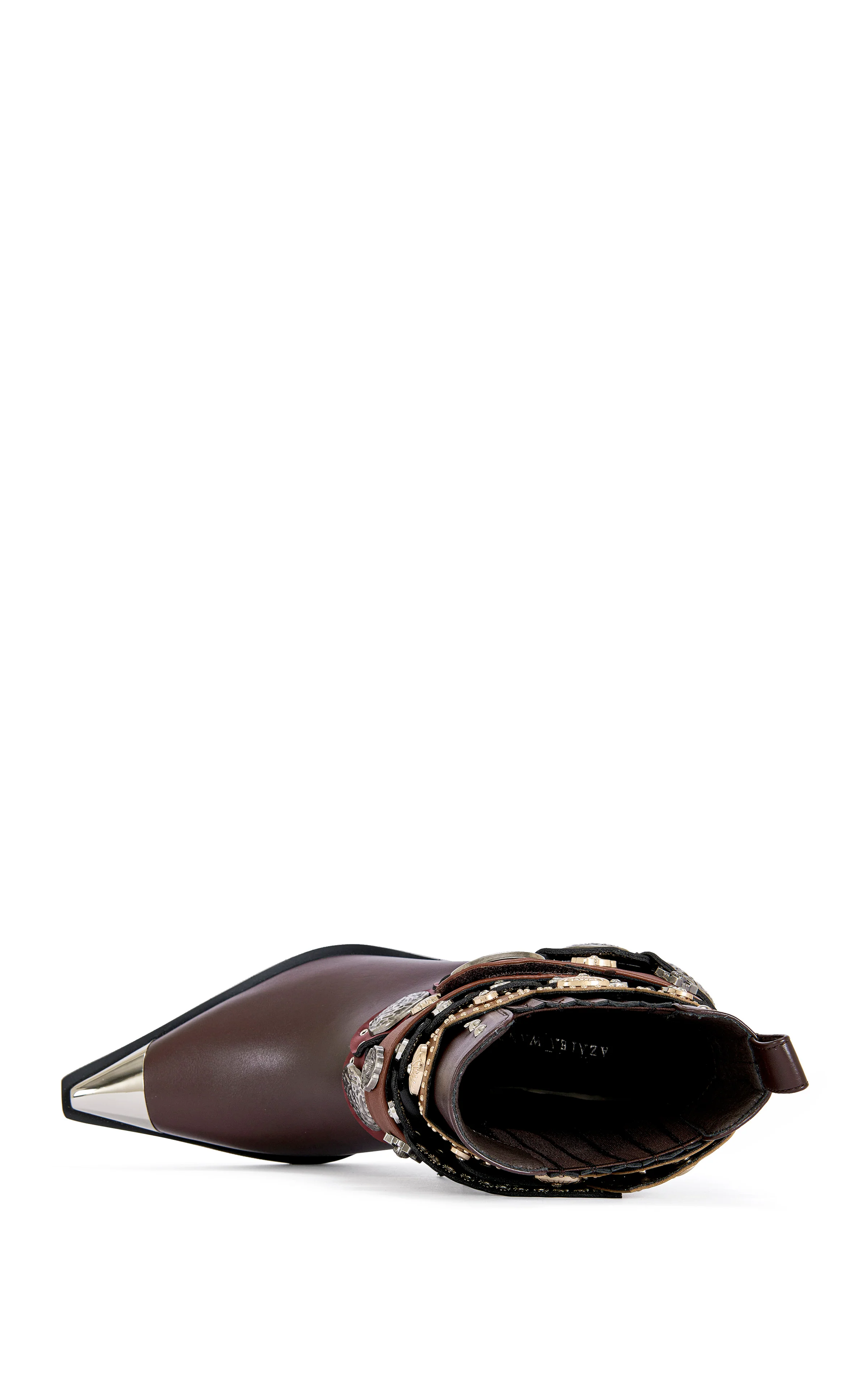 DUSAN-CHOCOLATE BELTED WESTERN BOOTIE - Image 5