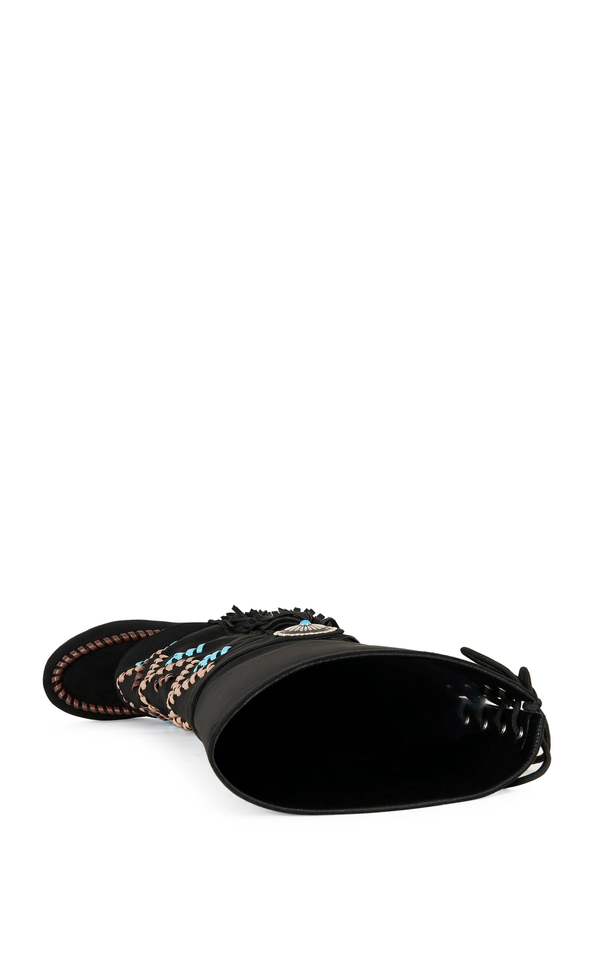 EDMUND-BLACK FLAT MOCCASIN BOOT - Image 4