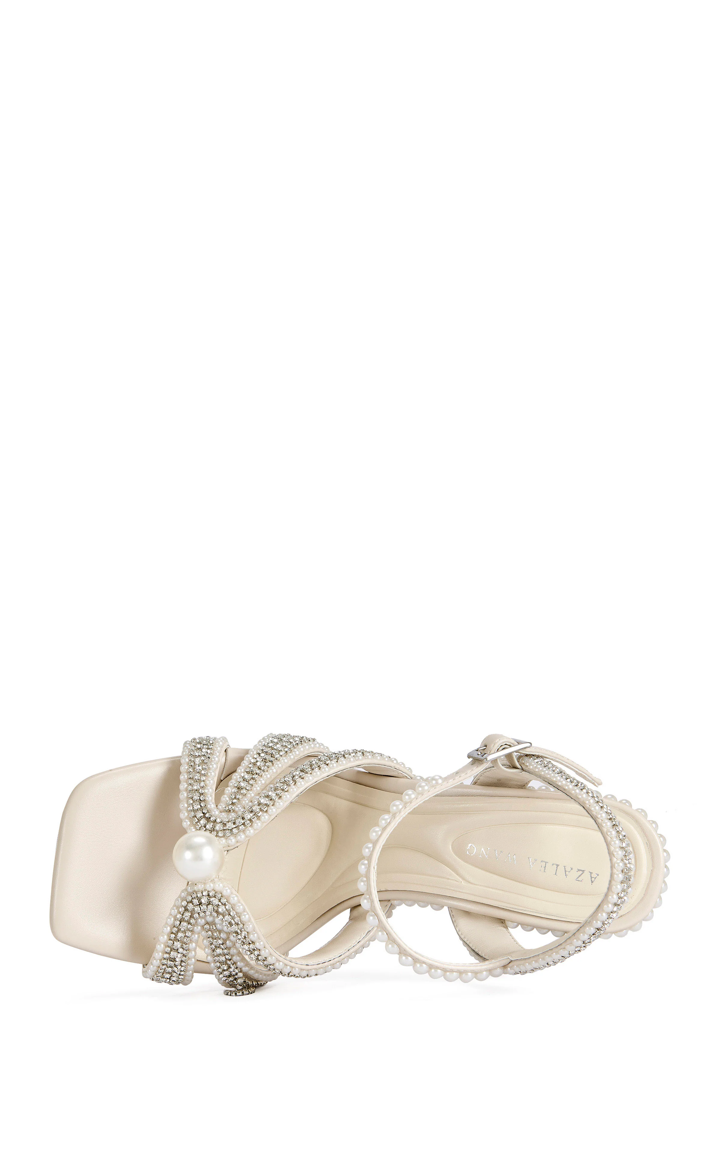 ELARA-IVORY PEARL EMBELLISHED SANDAL HEEL - Image 5