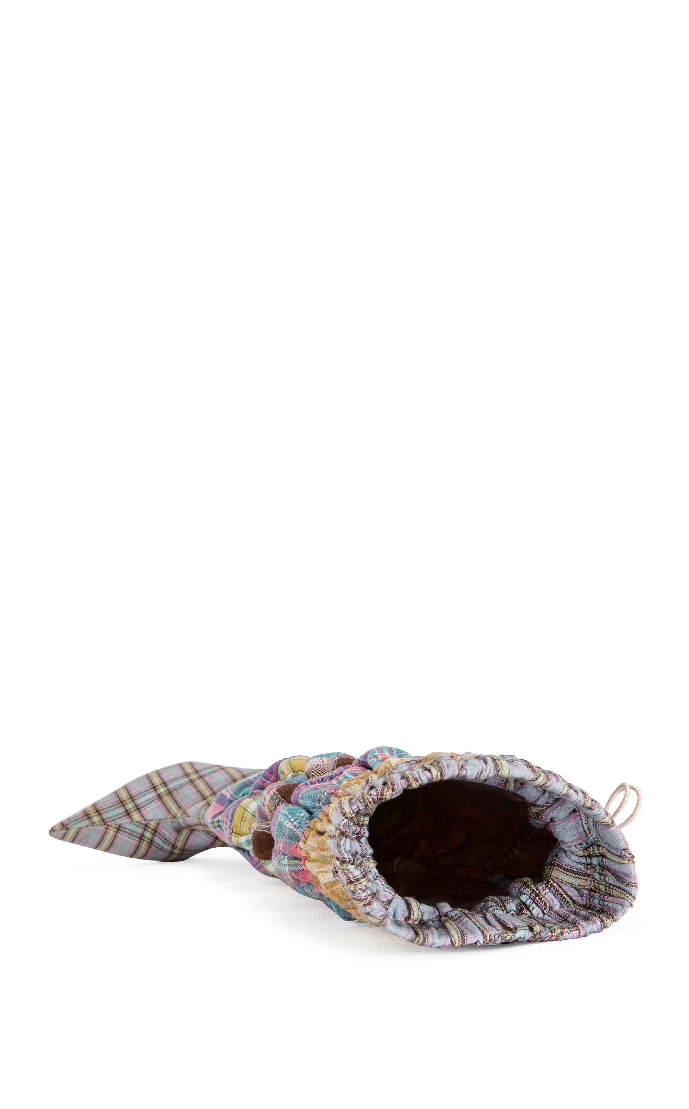 ELODIE-PINKMULTI PLAID STILETTO BOOT - Image 4