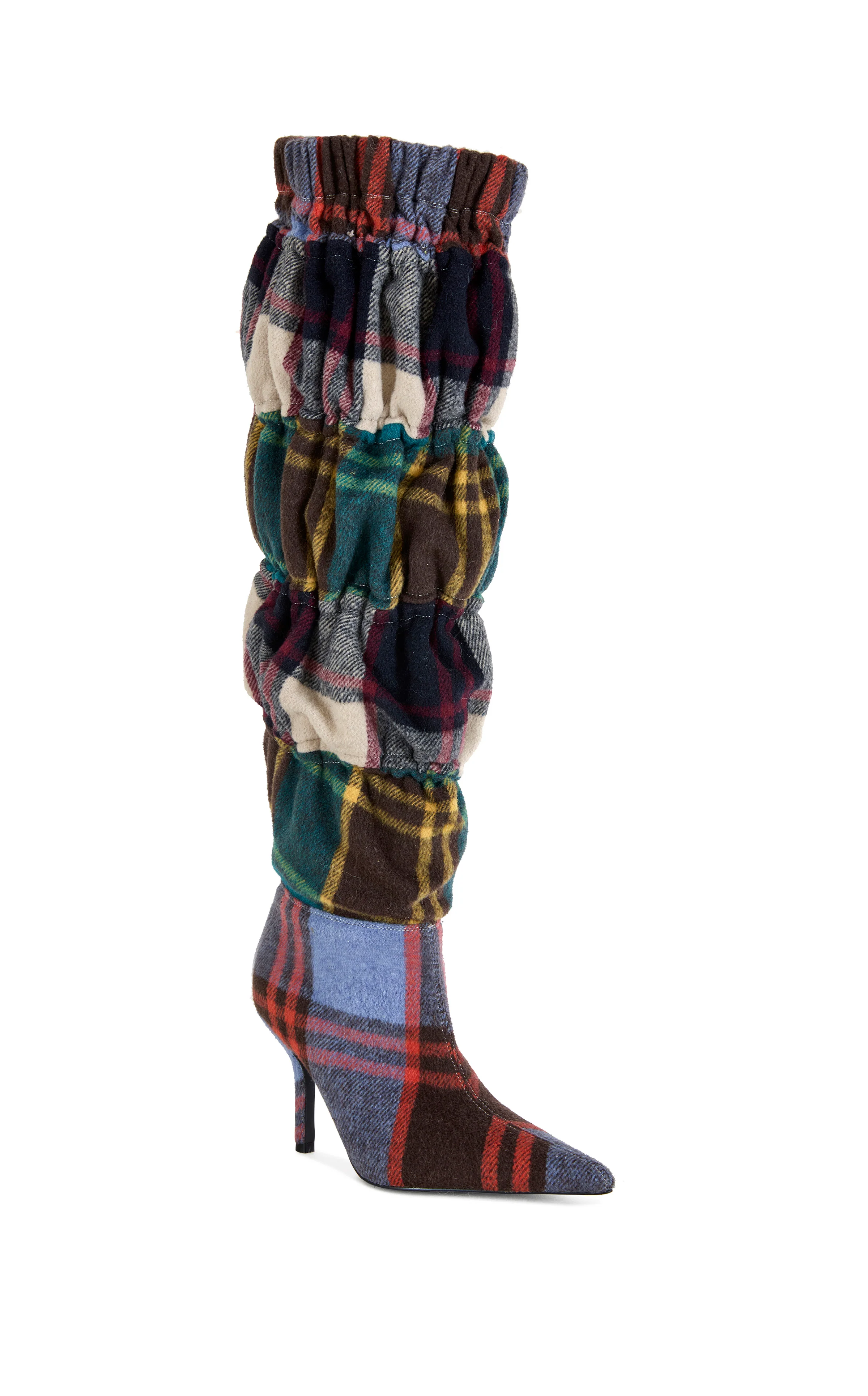 ELODIE-PLAIDMULTI STILETTO BOOT - Image 3