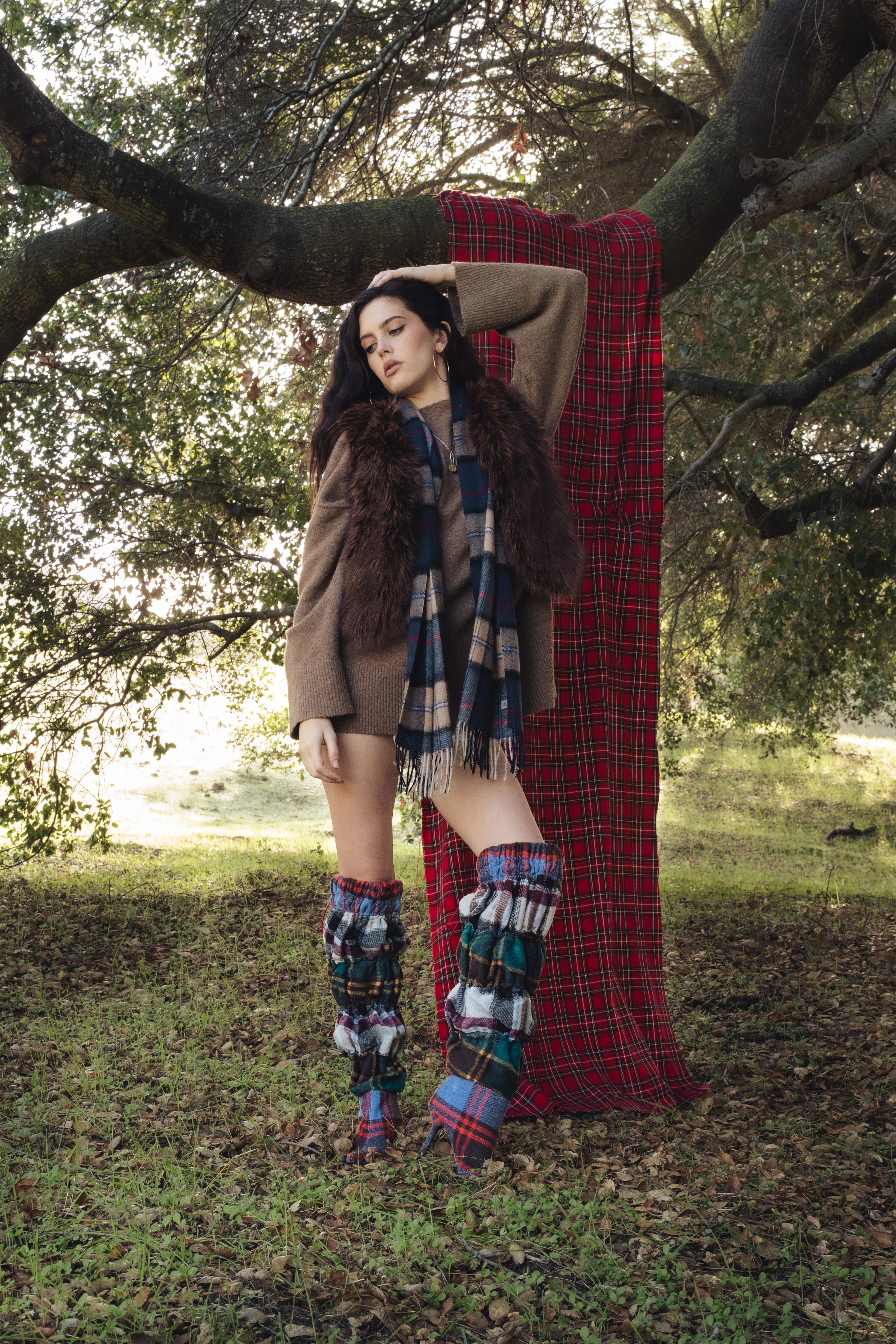 ELODIE-PLAIDMULTI STILETTO BOOT - Image 7
