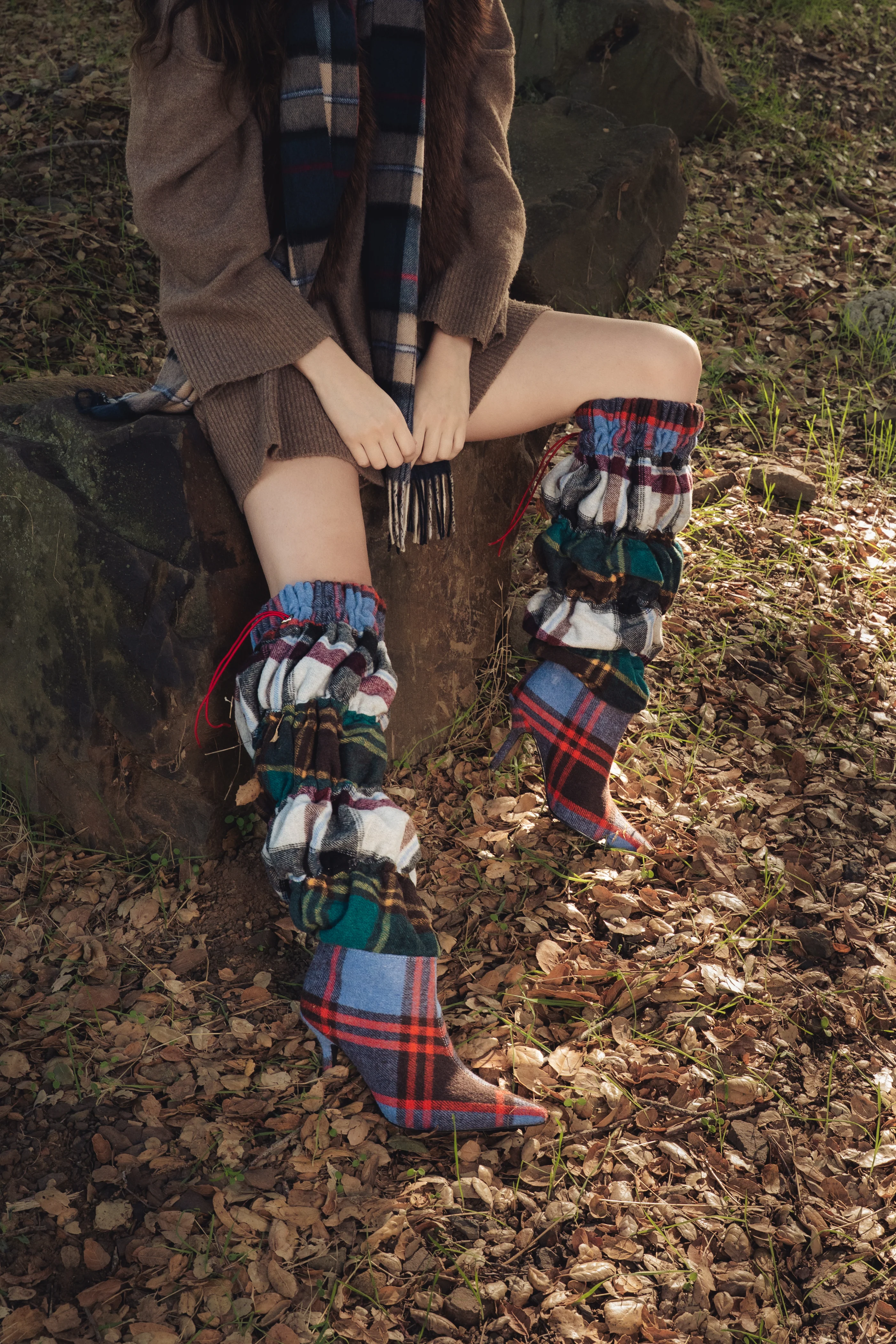 ELODIE-PLAIDMULTI STILETTO BOOT - Image 8