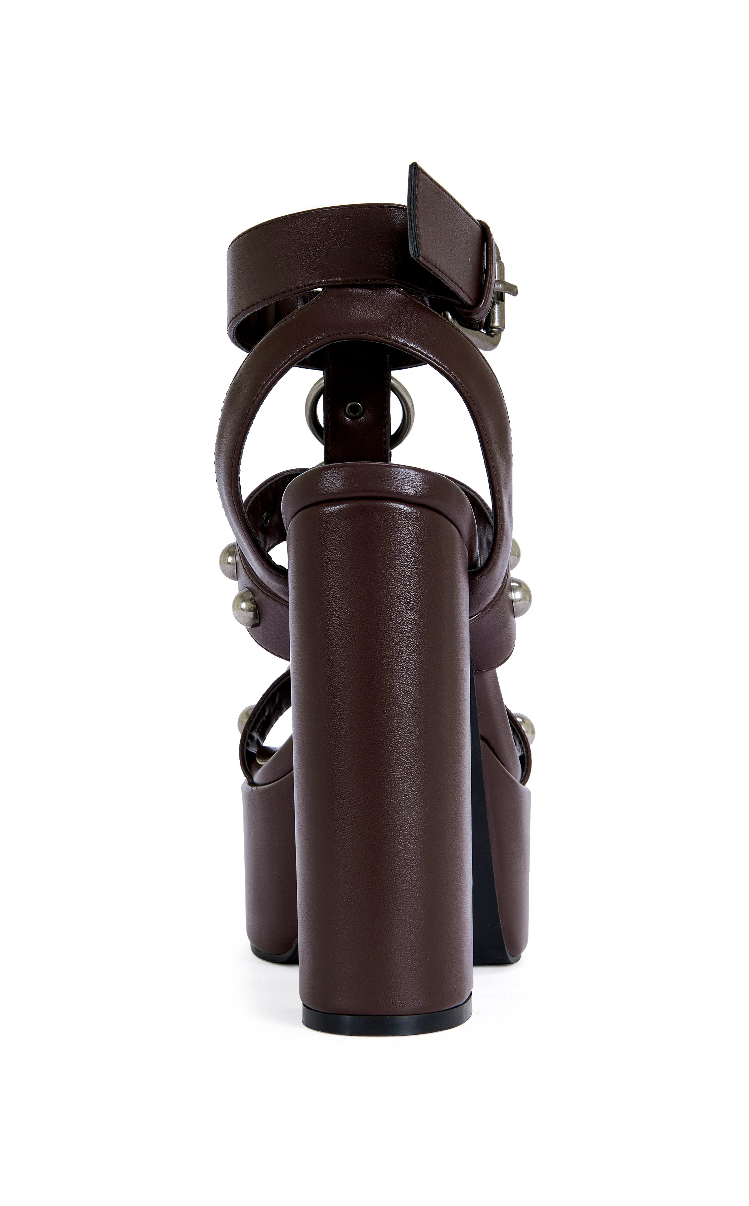 ELSU-CHOCOLATE GLADIATOR PLATFORM SANDAL - Image 3