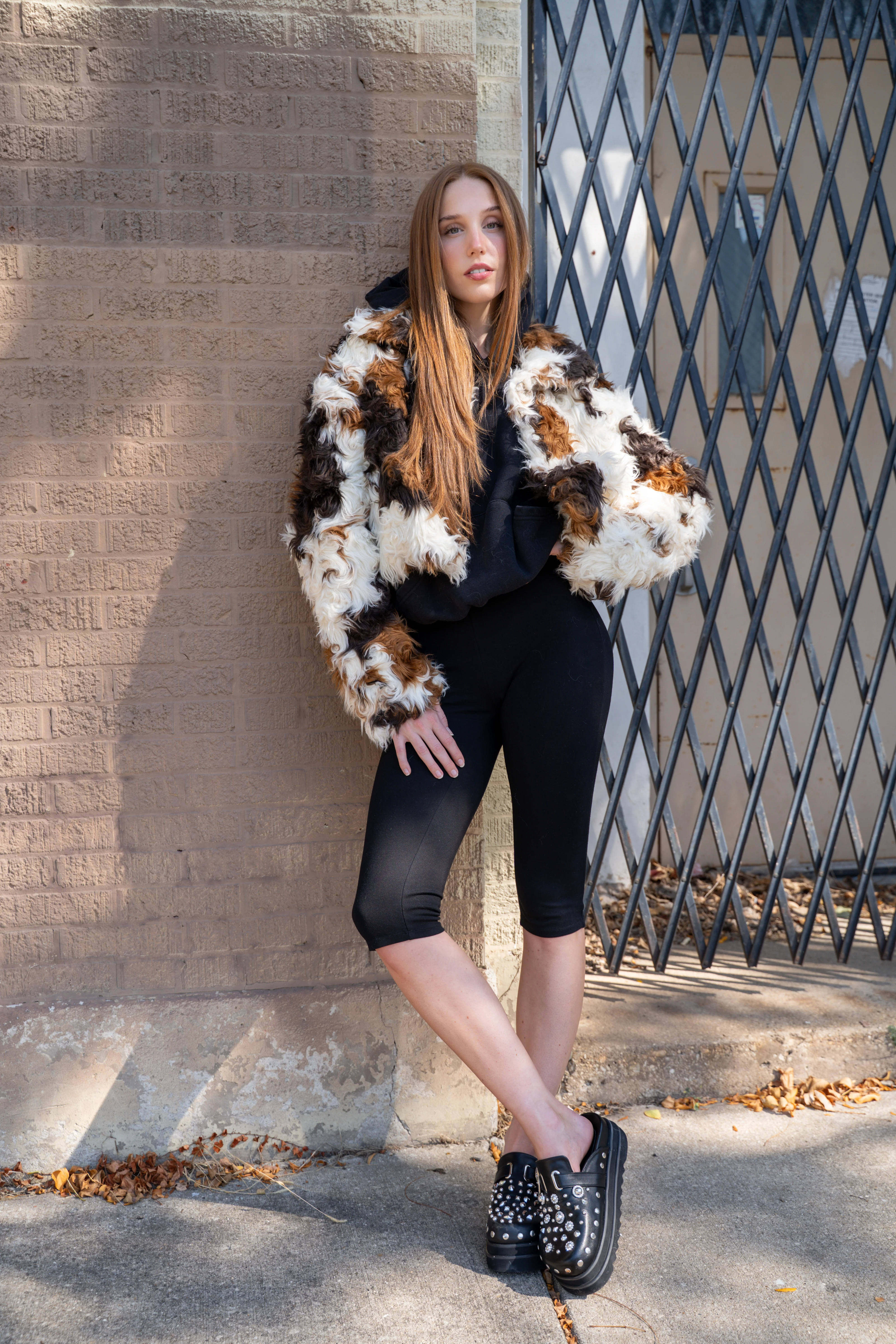 ENORA-CREAMMULTI WESTERN COW PRINT FAUX FUR JACKET - Image 6