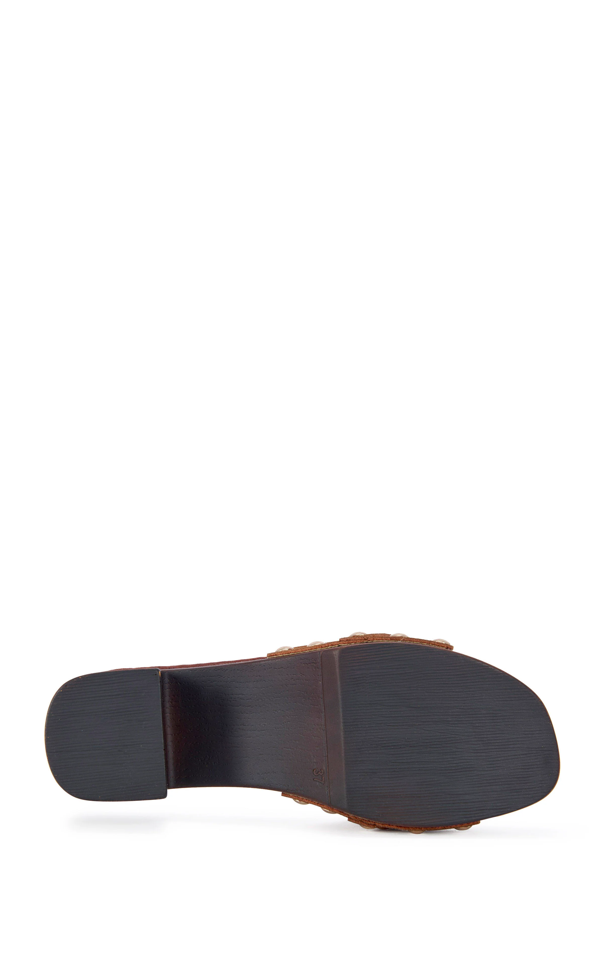 EPSILON-BROWN GENUINE SUEDE FLATFORM SANDAL - Image 5