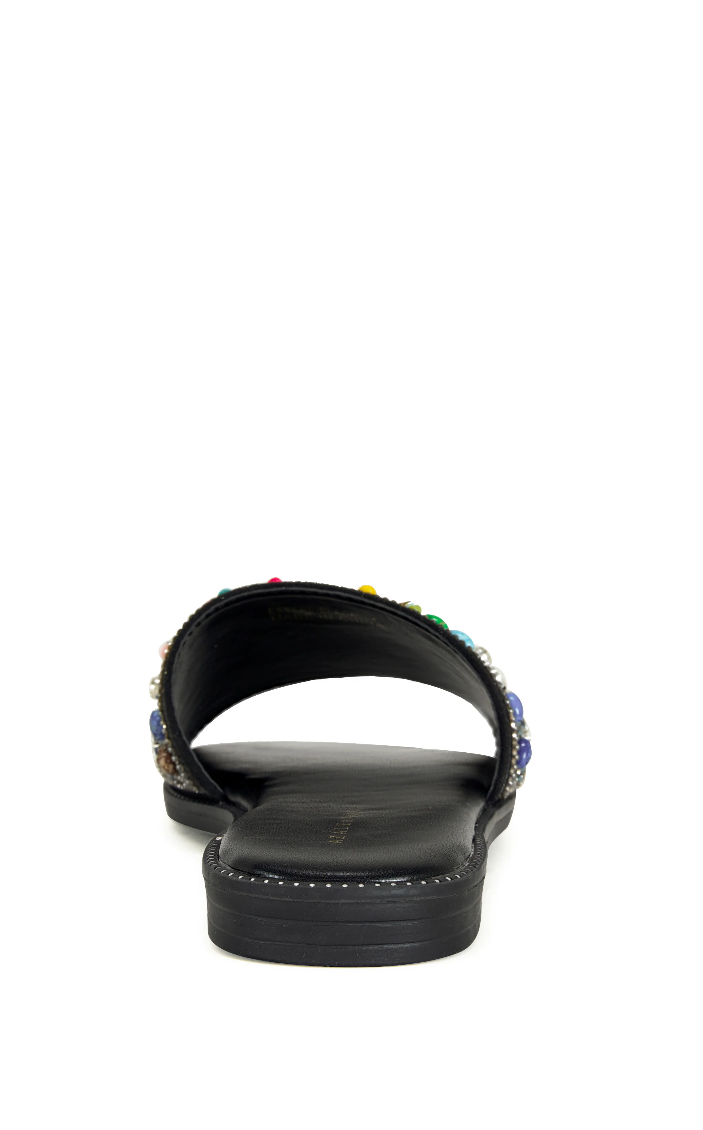 ESSERE-BLACK FLAT SANDAL - Image 3