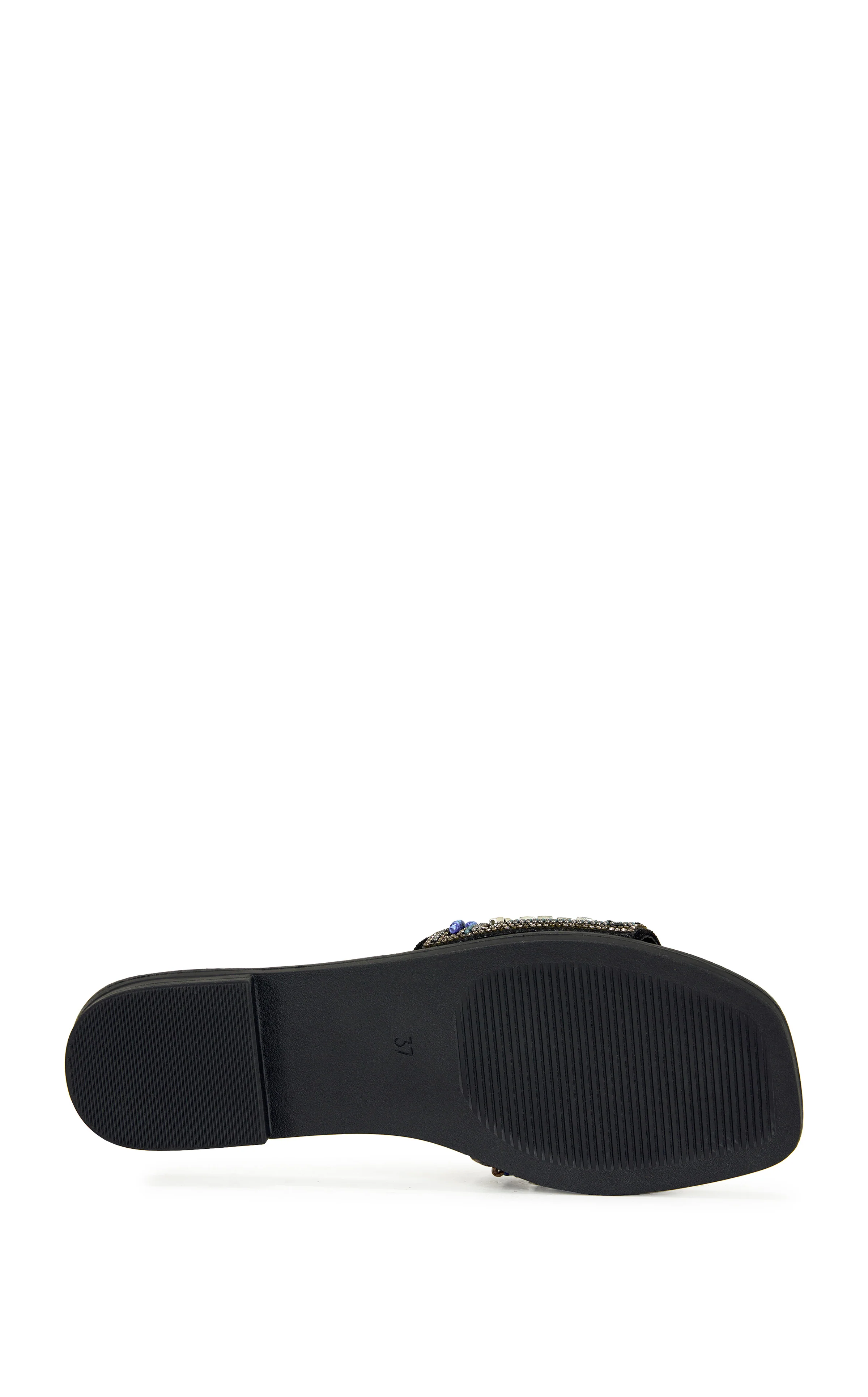 ESSERE-BLACK FLAT SANDAL - Image 5