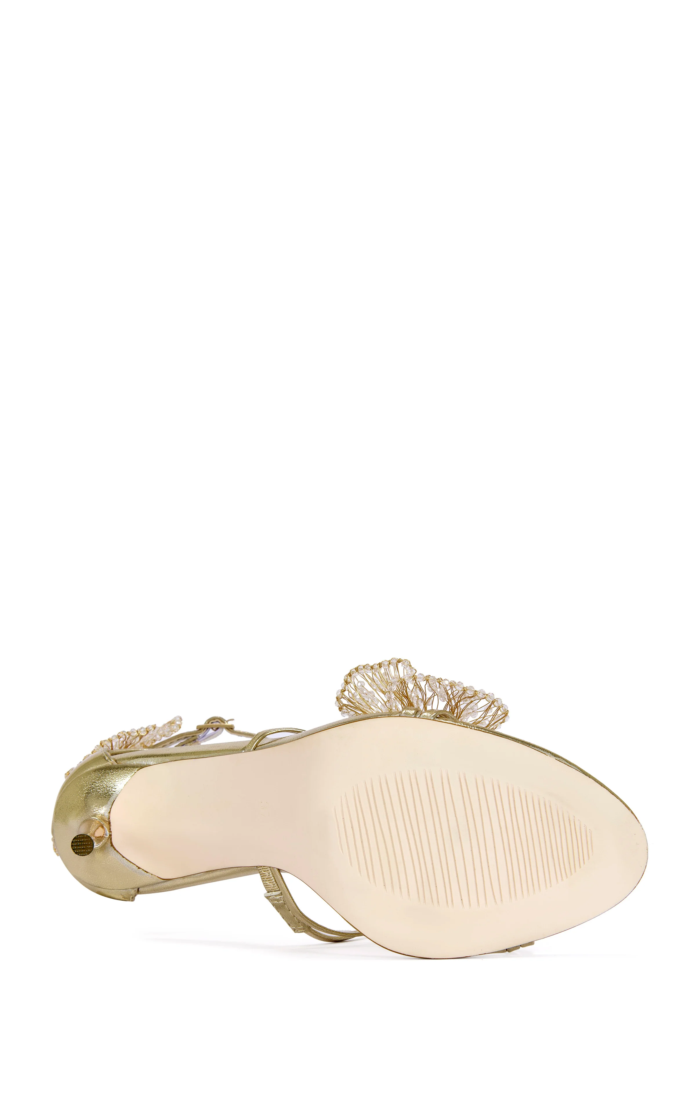 EVANTHE-GOLD FLORAL STILETTO SANDAL - Image 5