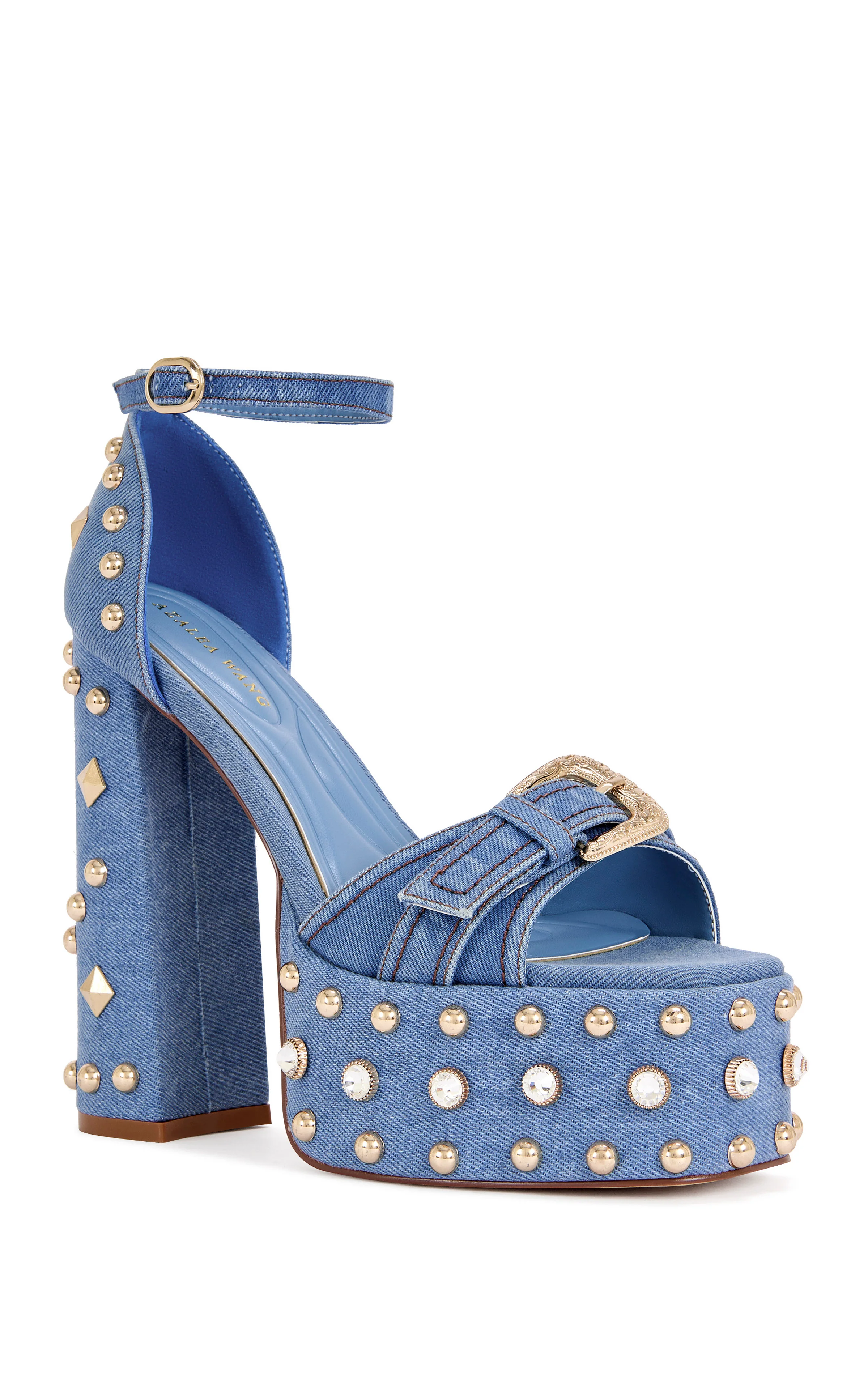 EVGENIA-DENIM PLATFORM SANDAL - Image 3