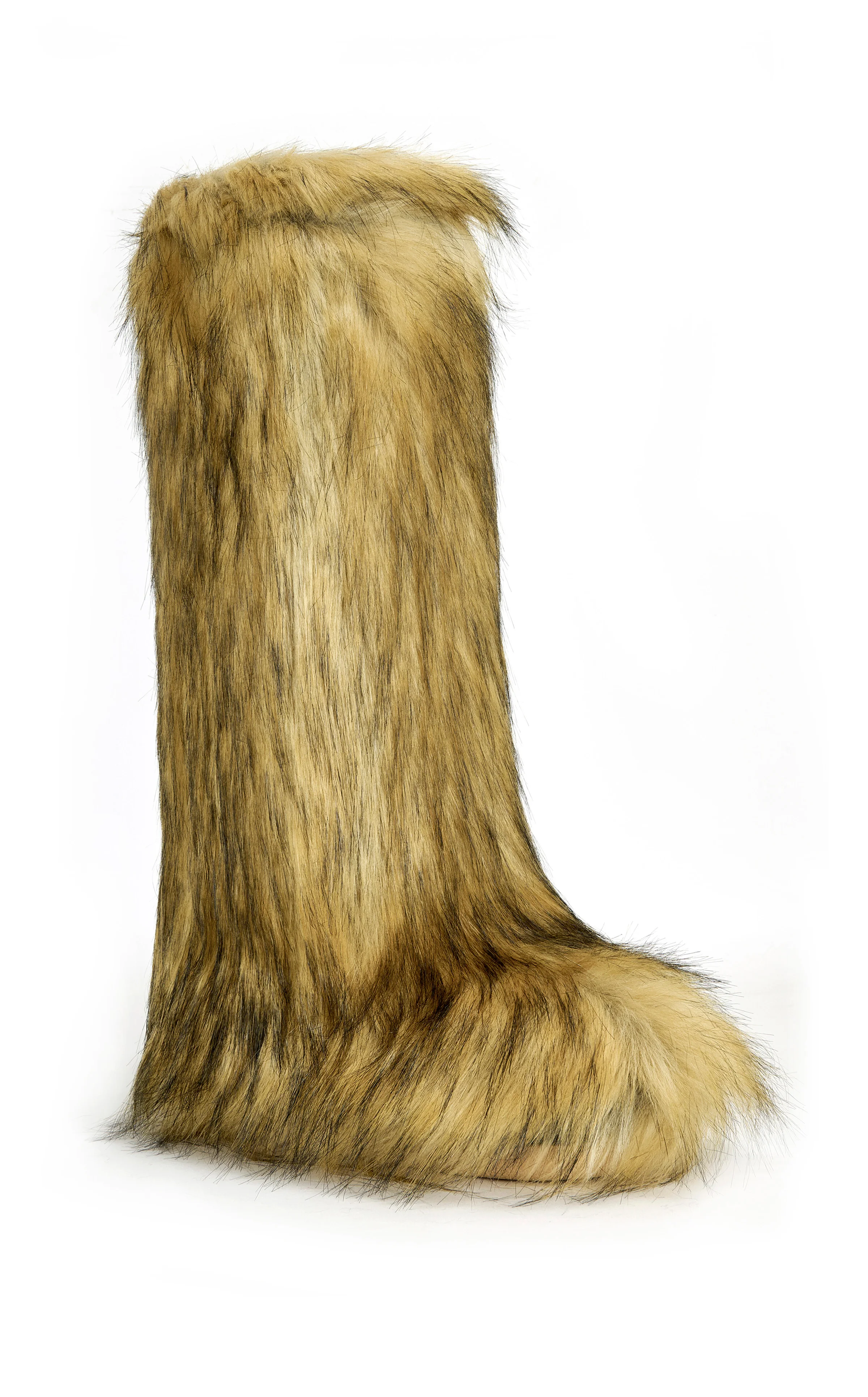 FAYES-BROWN FAUX FUR FLAT BOOT - Image 2
