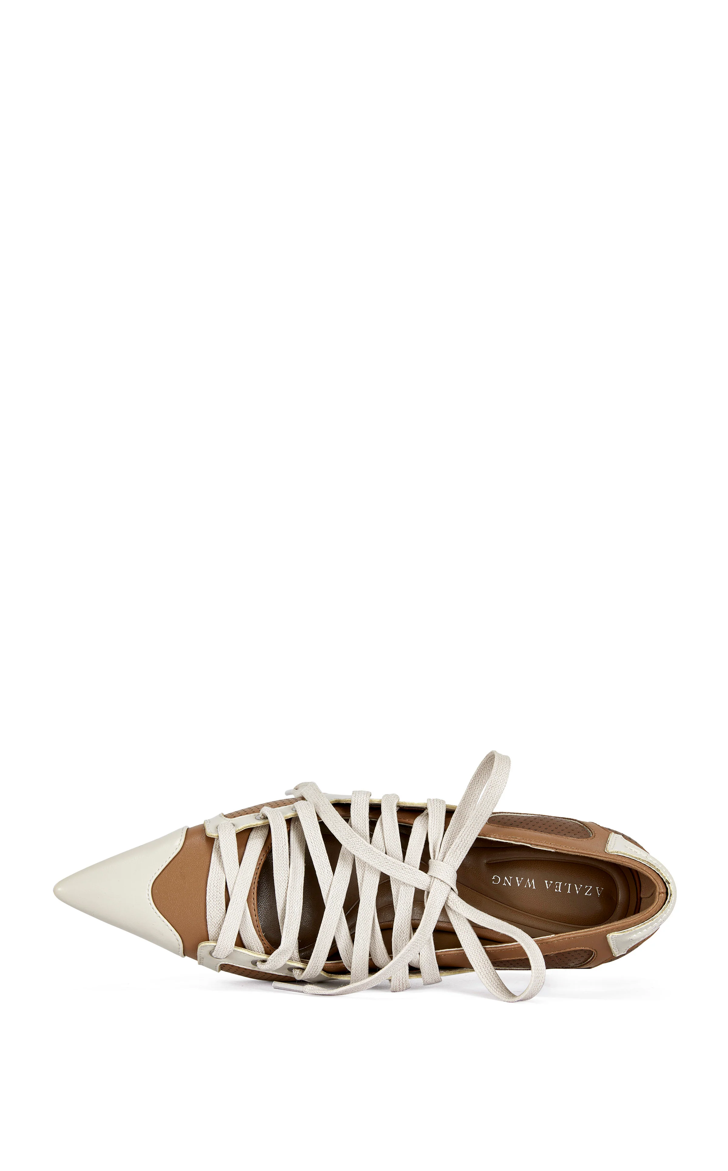 FIRESTRING-BROWNMULTI LACE-UP STILETTO PUMP - Image 4