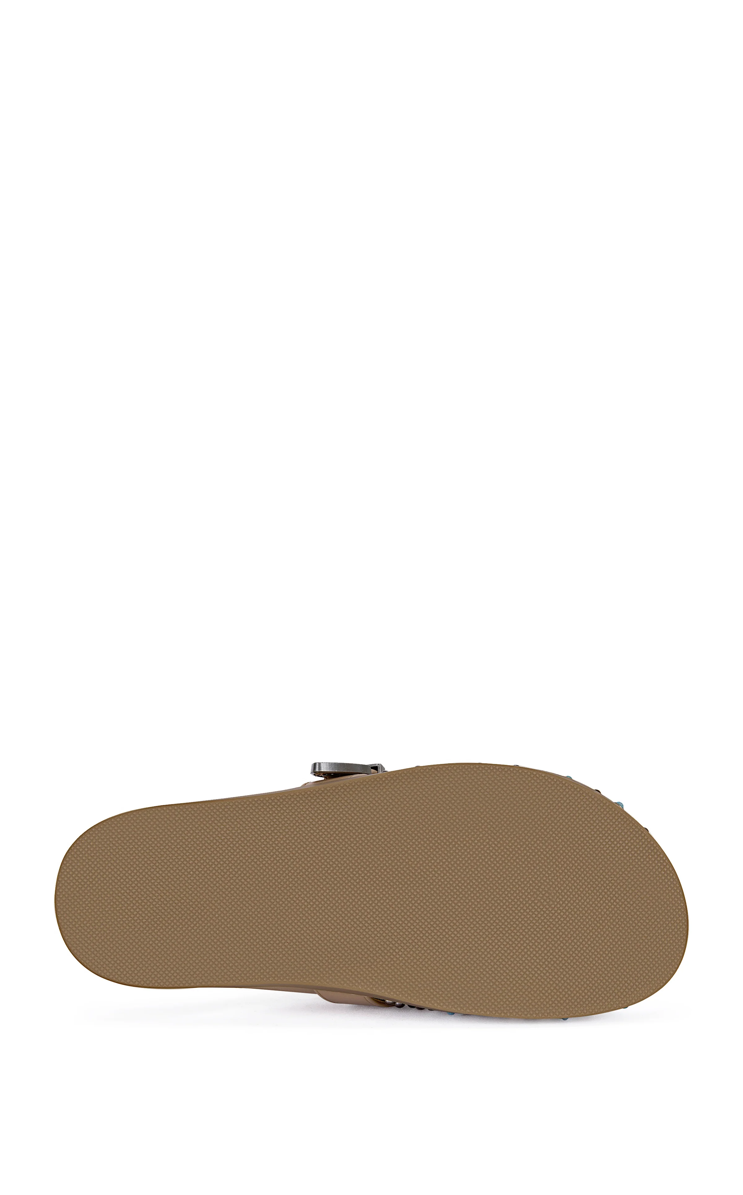 FLAIR-BROWN TURQUOISE FLAT MULE - Image 4