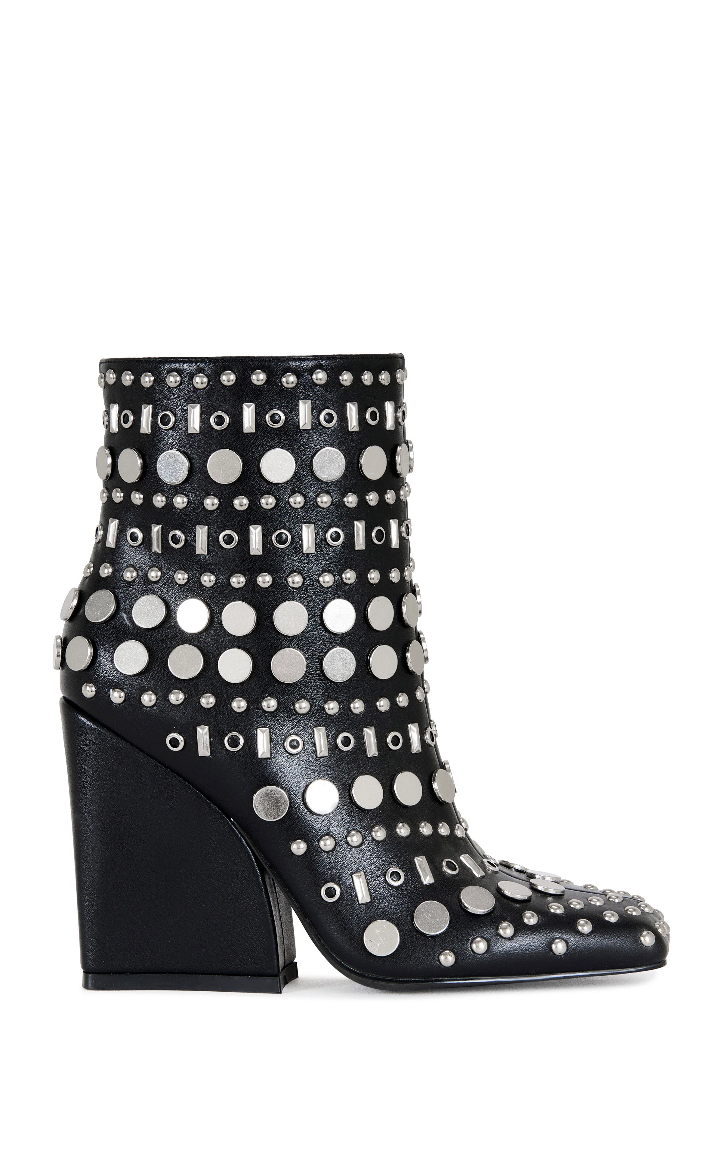 FLETCHER-BLACK BLOCK HEELED BOOTIE