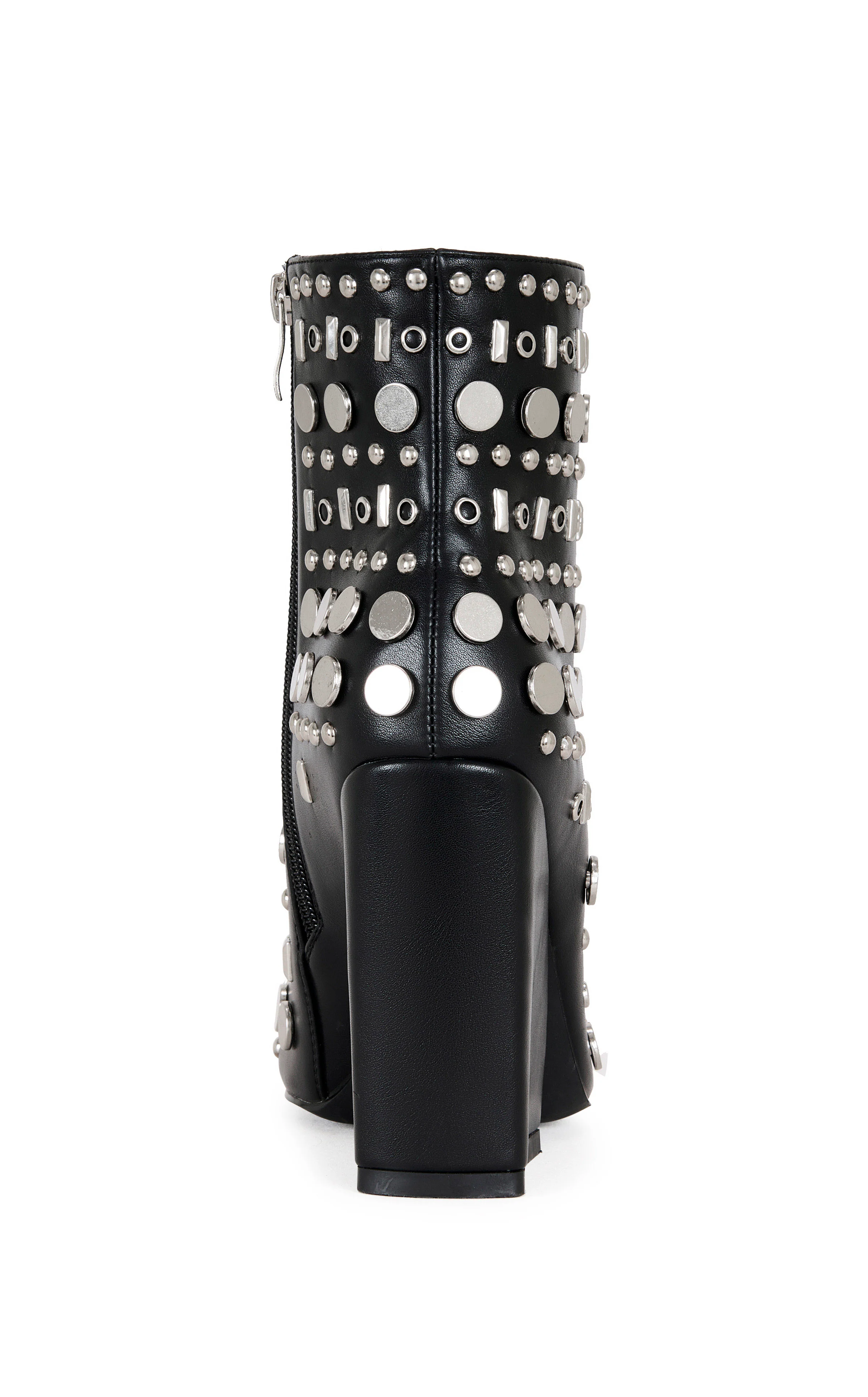 FLETCHER-BLACK BLOCK HEELED BOOTIE - Image 3