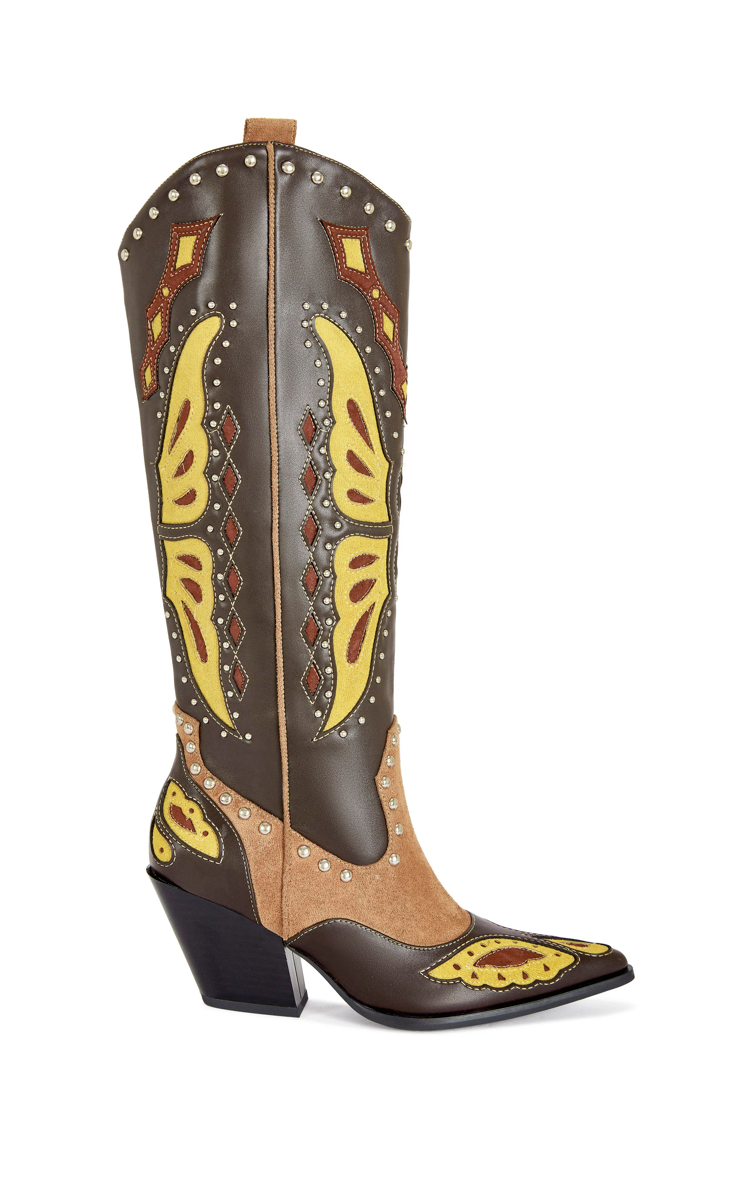 FLUTTER-BROWNMULTI WESTERN BOOT - Image 2