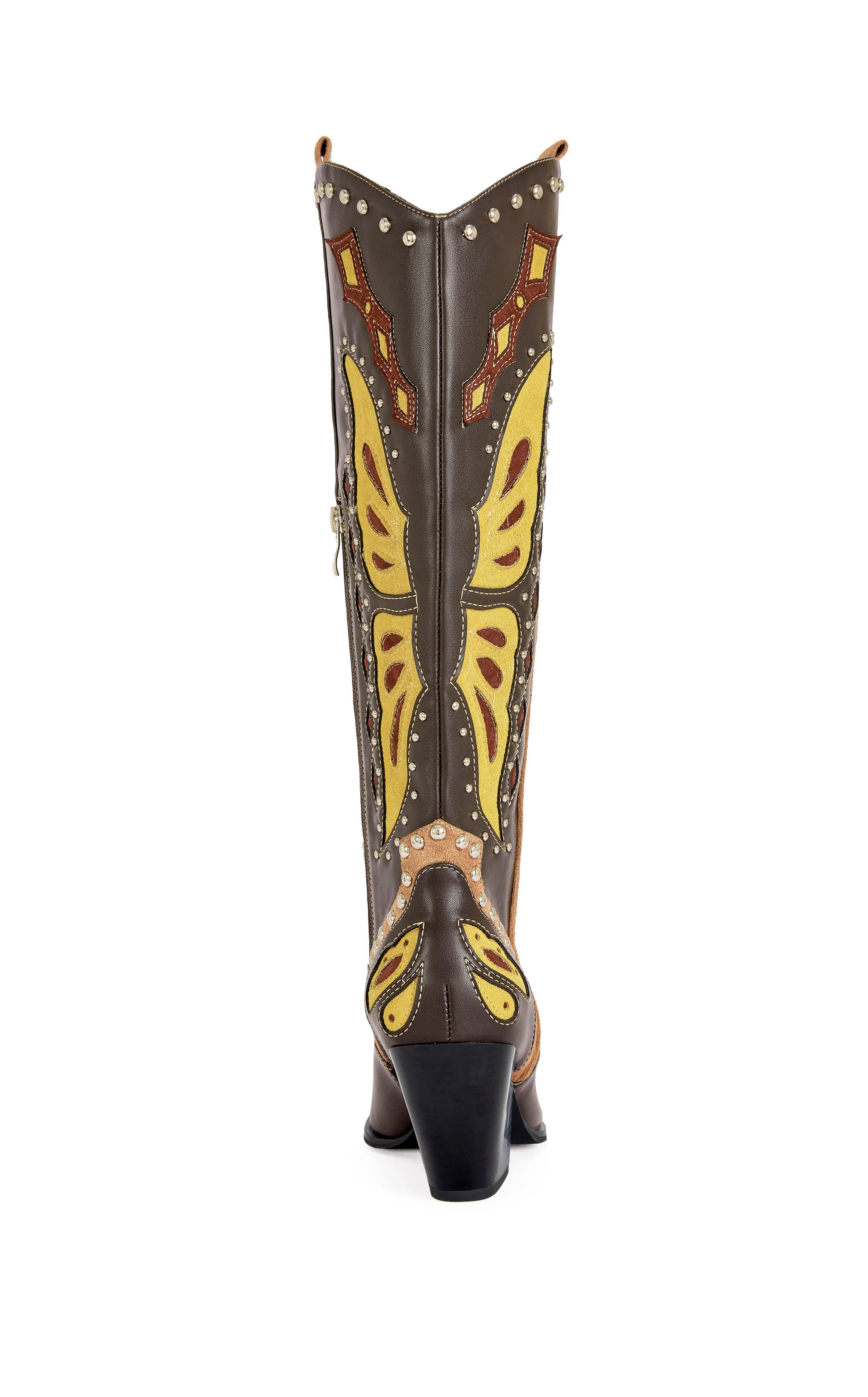 FLUTTER-BROWNMULTI WESTERN BOOT - Image 4