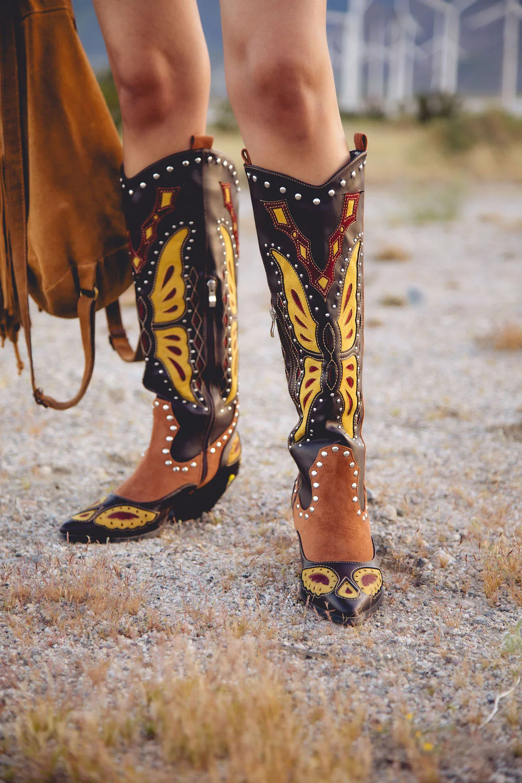 FLUTTER-BROWNMULTI WESTERN BOOT - Image 8