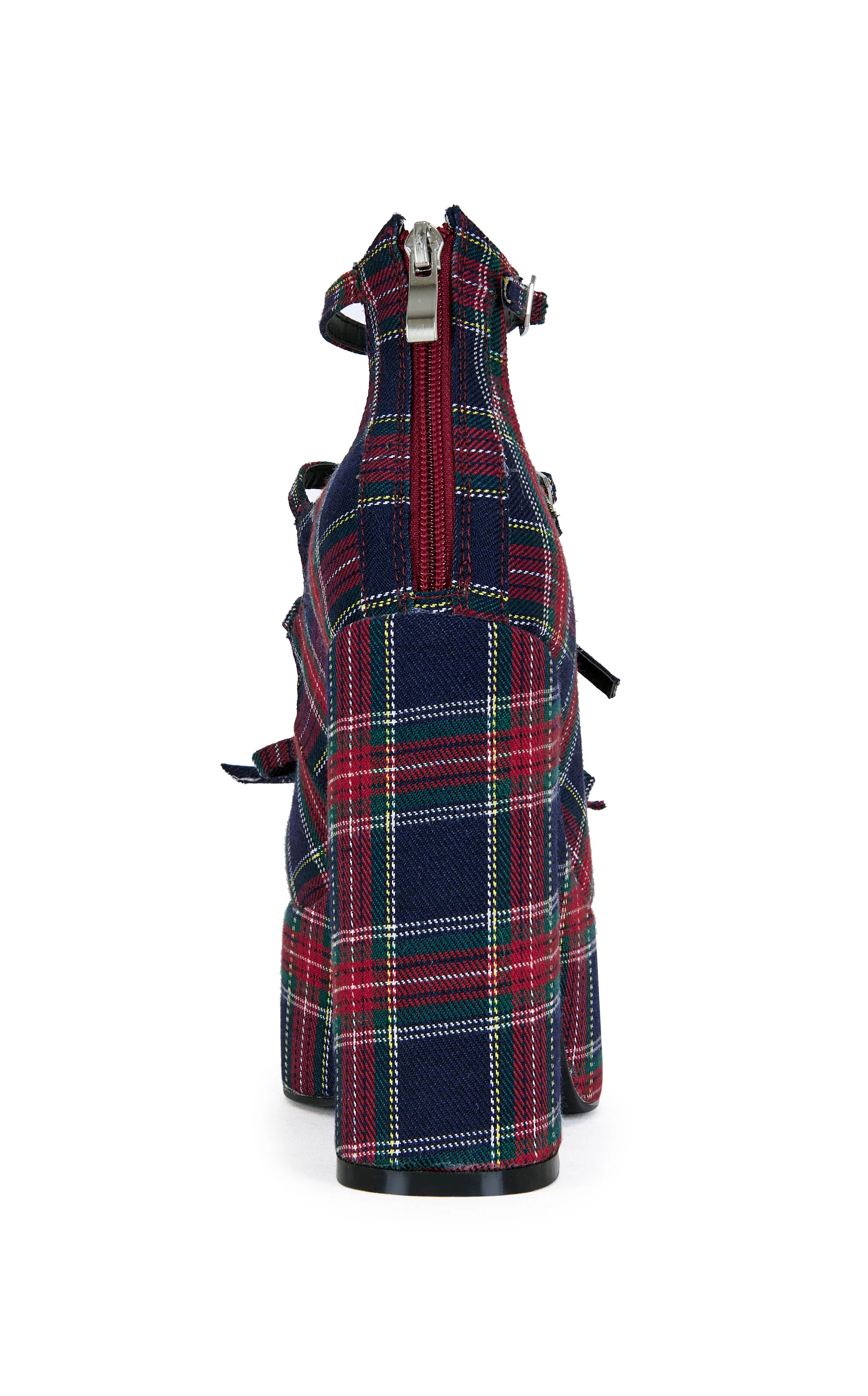 GEORGINA-MULTI PLAID PLATFORM MARY JANE - Image 4
